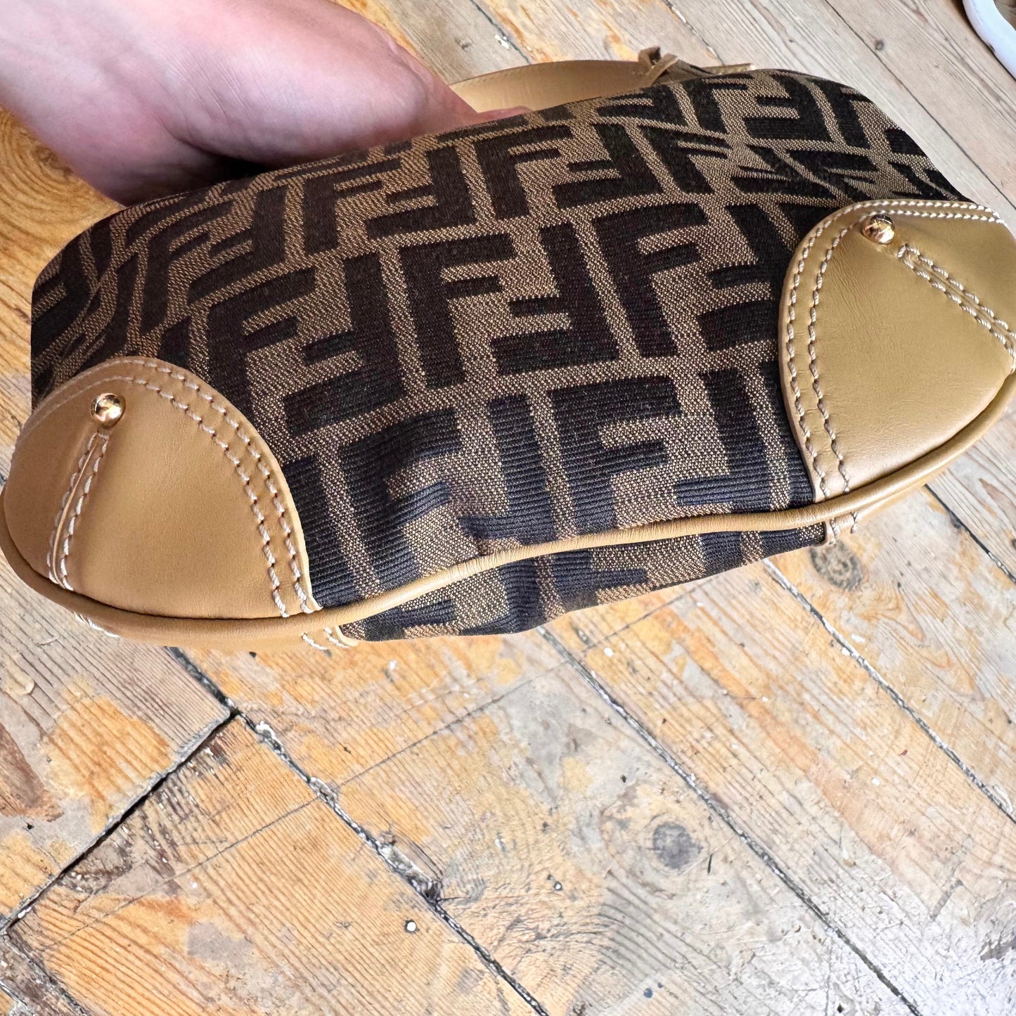 Vintage Fendi Zucca Hobo Bag
