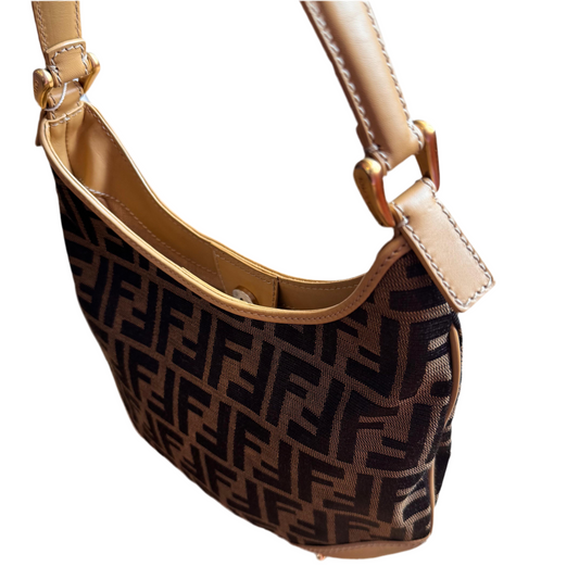 Vintage Fendi Zucca Hobo Bag