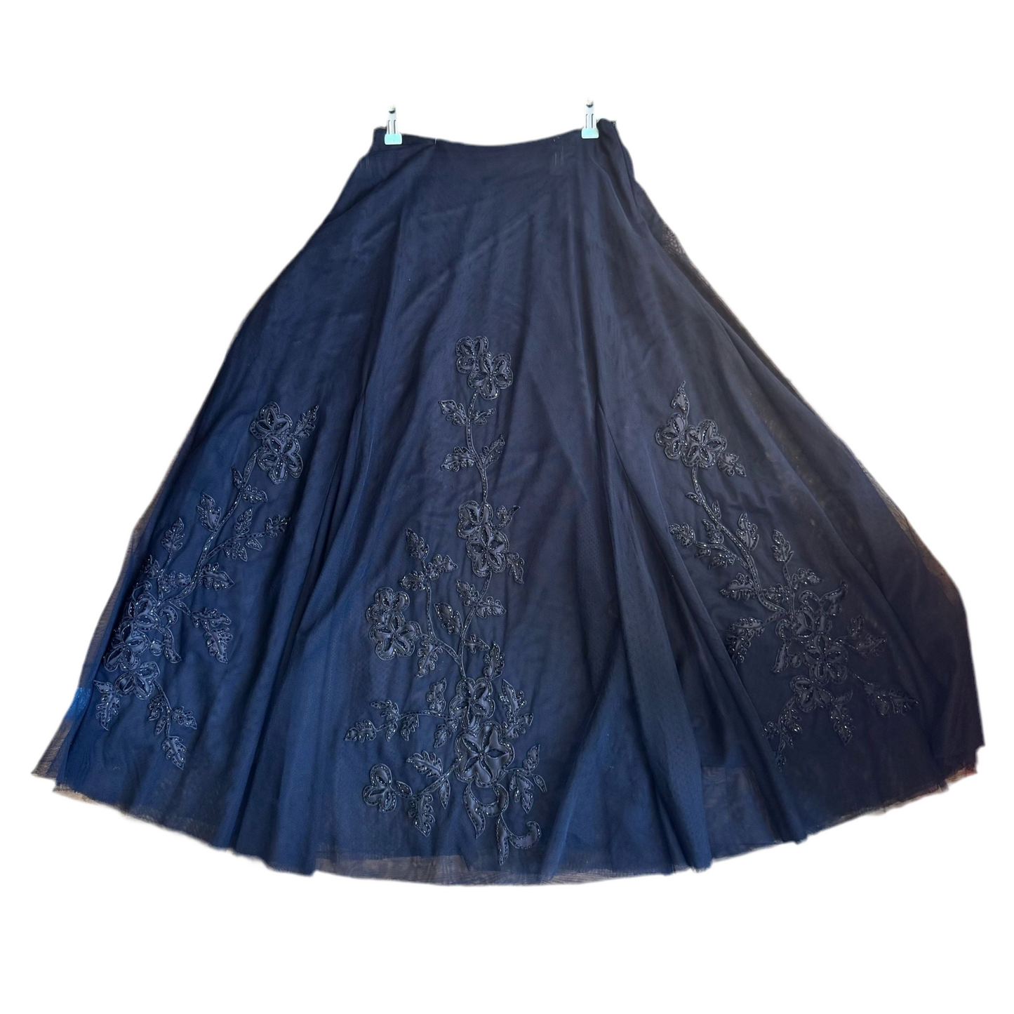 1980’s Beaded Mesh Tutu Maxi Skirt UK 10
