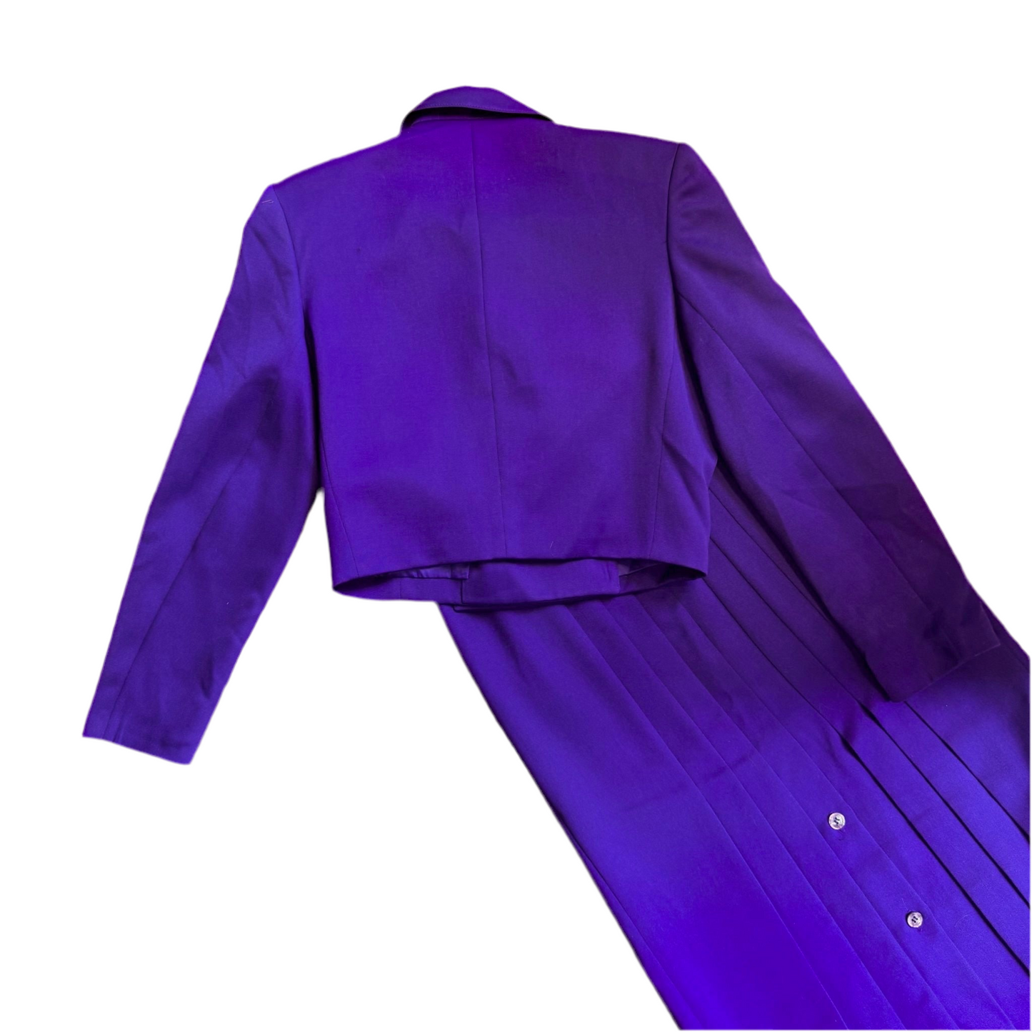 1980’s Cropped Jacket Skirt Suit UK 6