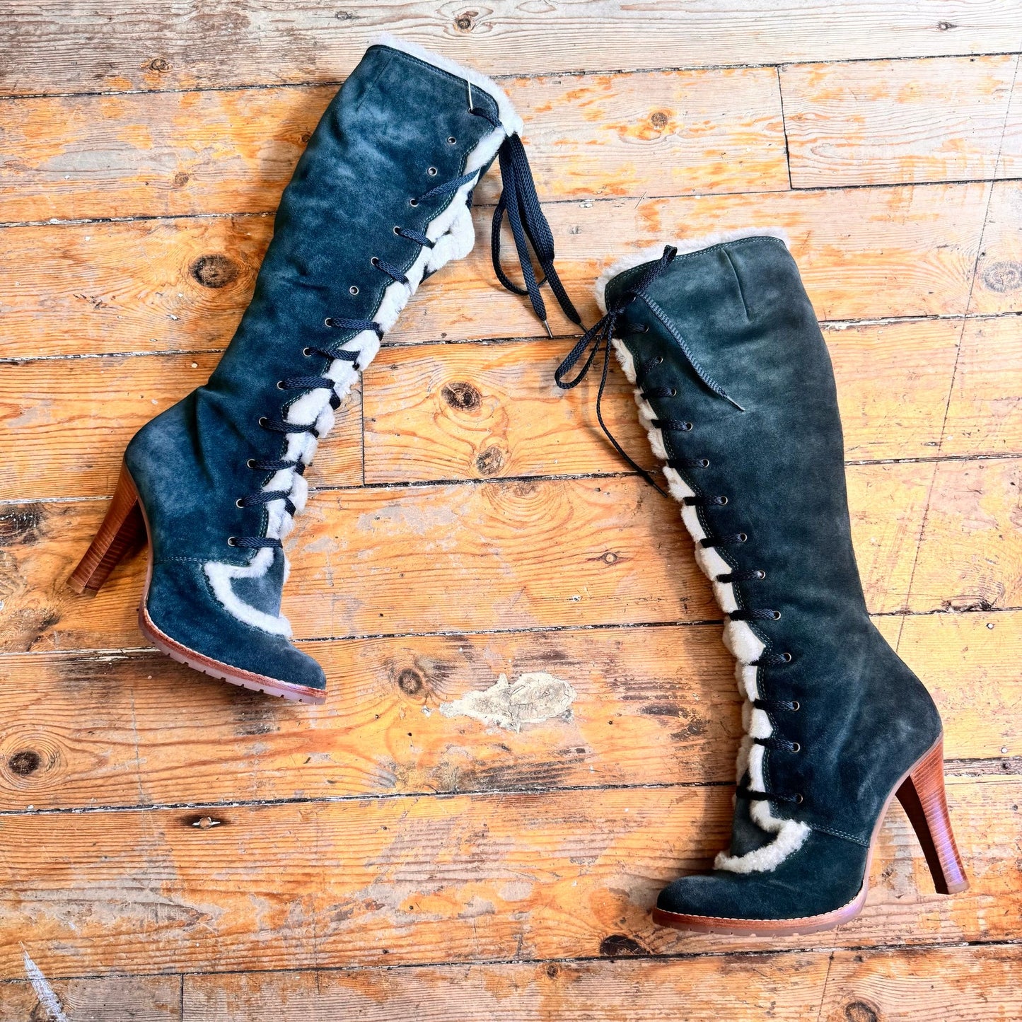 Marc Jacob's 2004 Runway Sheepskin Boots UK 6.5