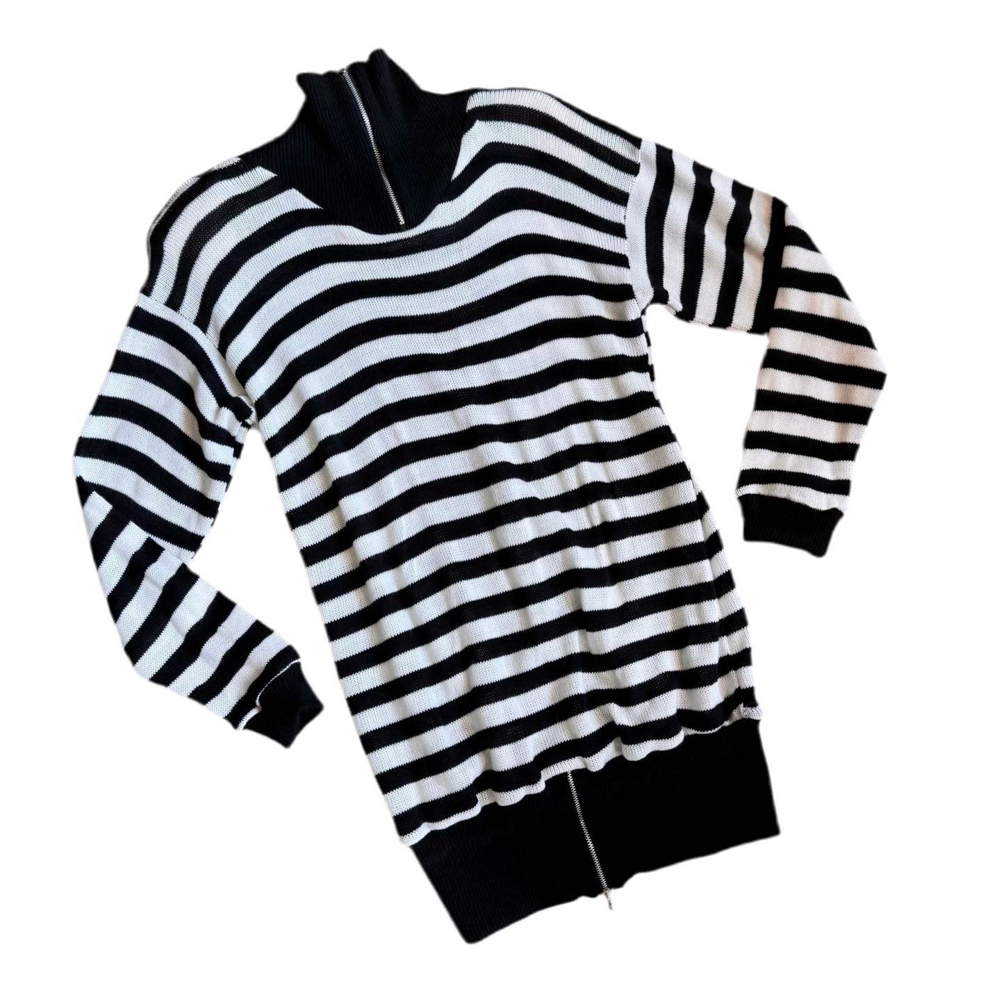 1980’s Punk Stripe Jumper Dress UK One Size