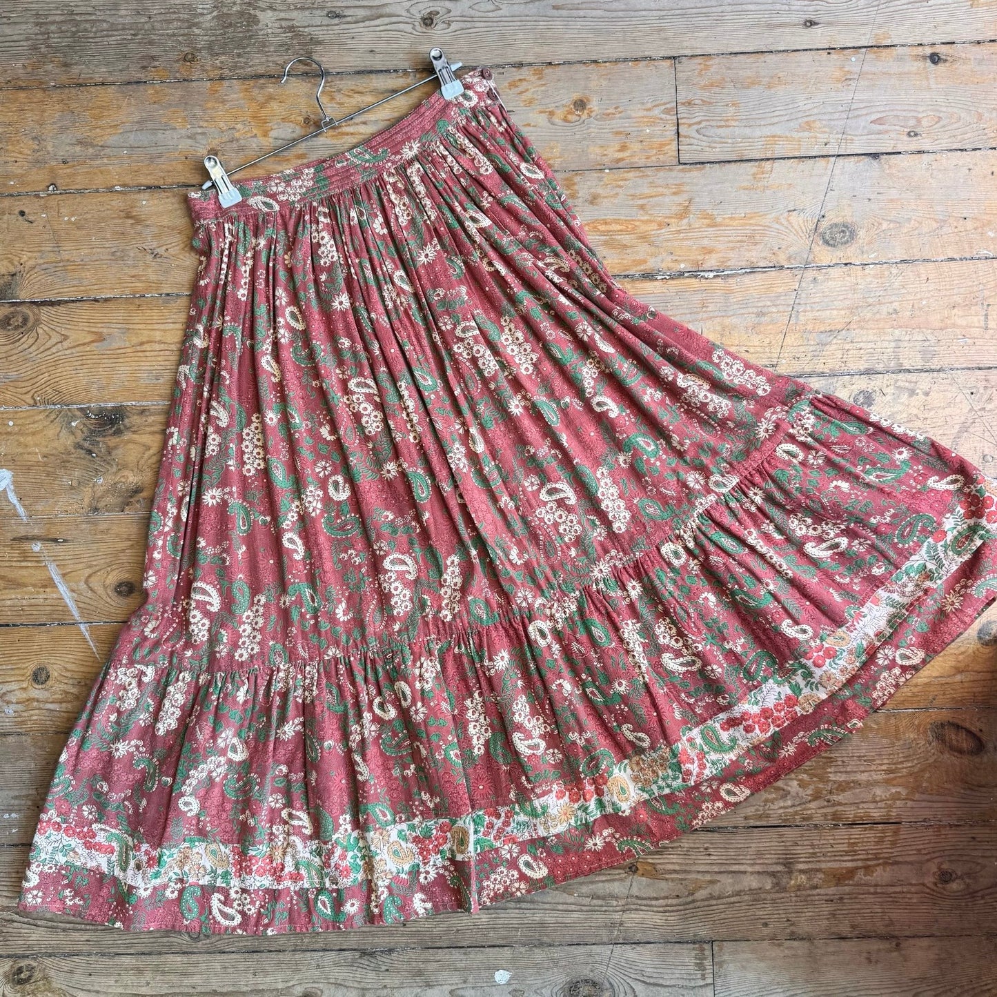1970’s Phool Indian Cotton Bohemian Skirt UK 10