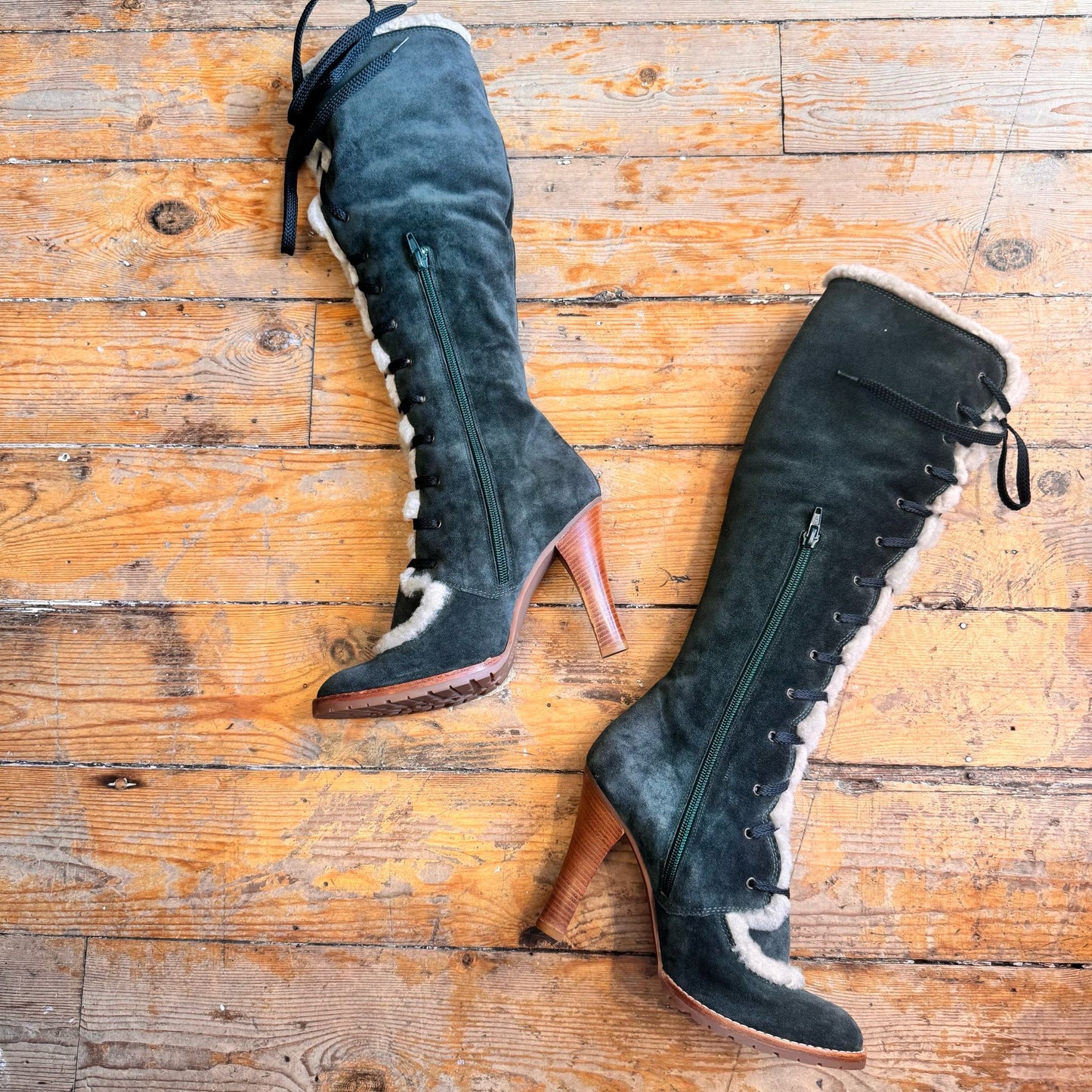 Marc Jacob's 2004 Runway Sheepskin Boots UK 6.5