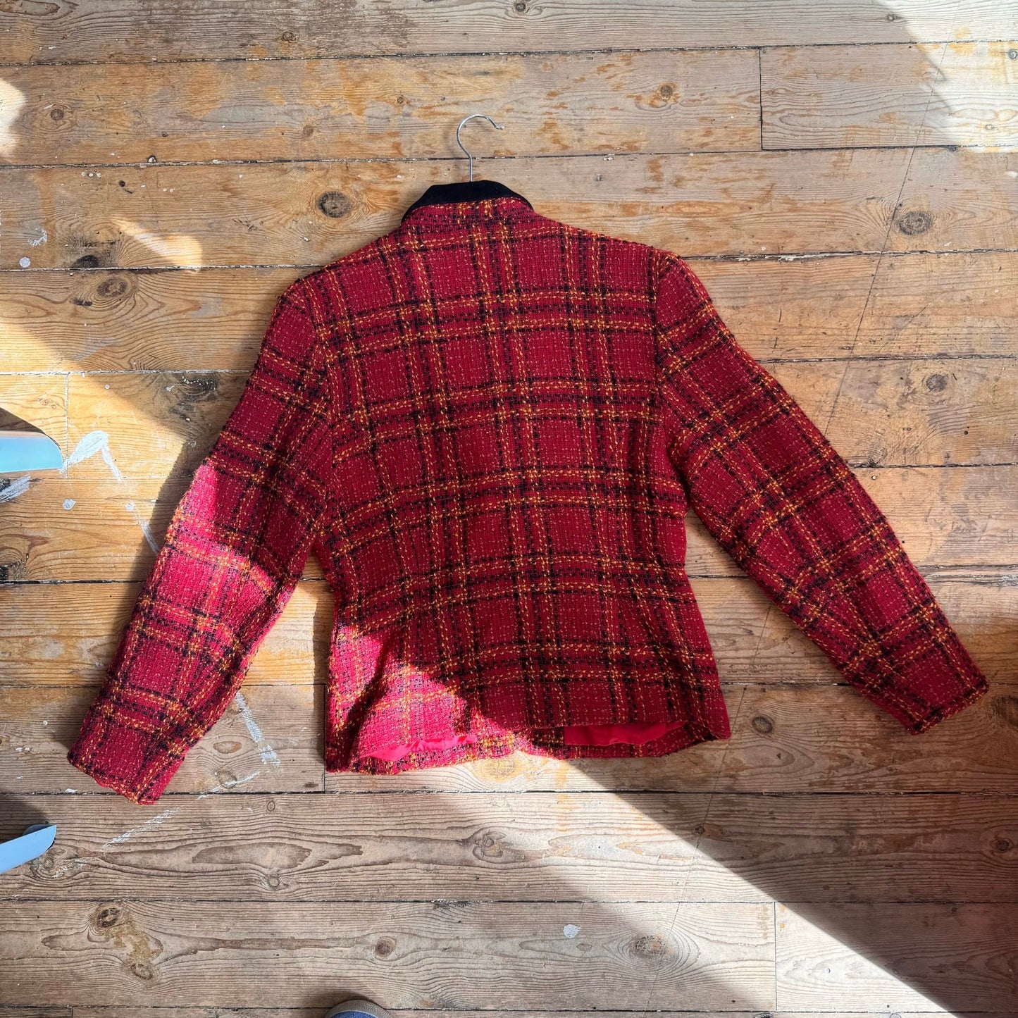 1980’s Velvet Collar Boucle Blazer UK 12