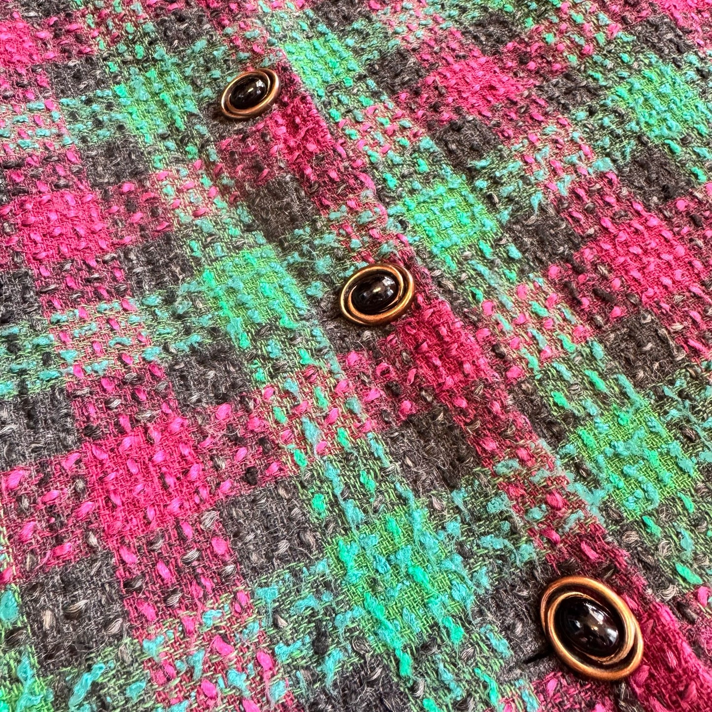1980’s Check Boucle Jacket UK 16