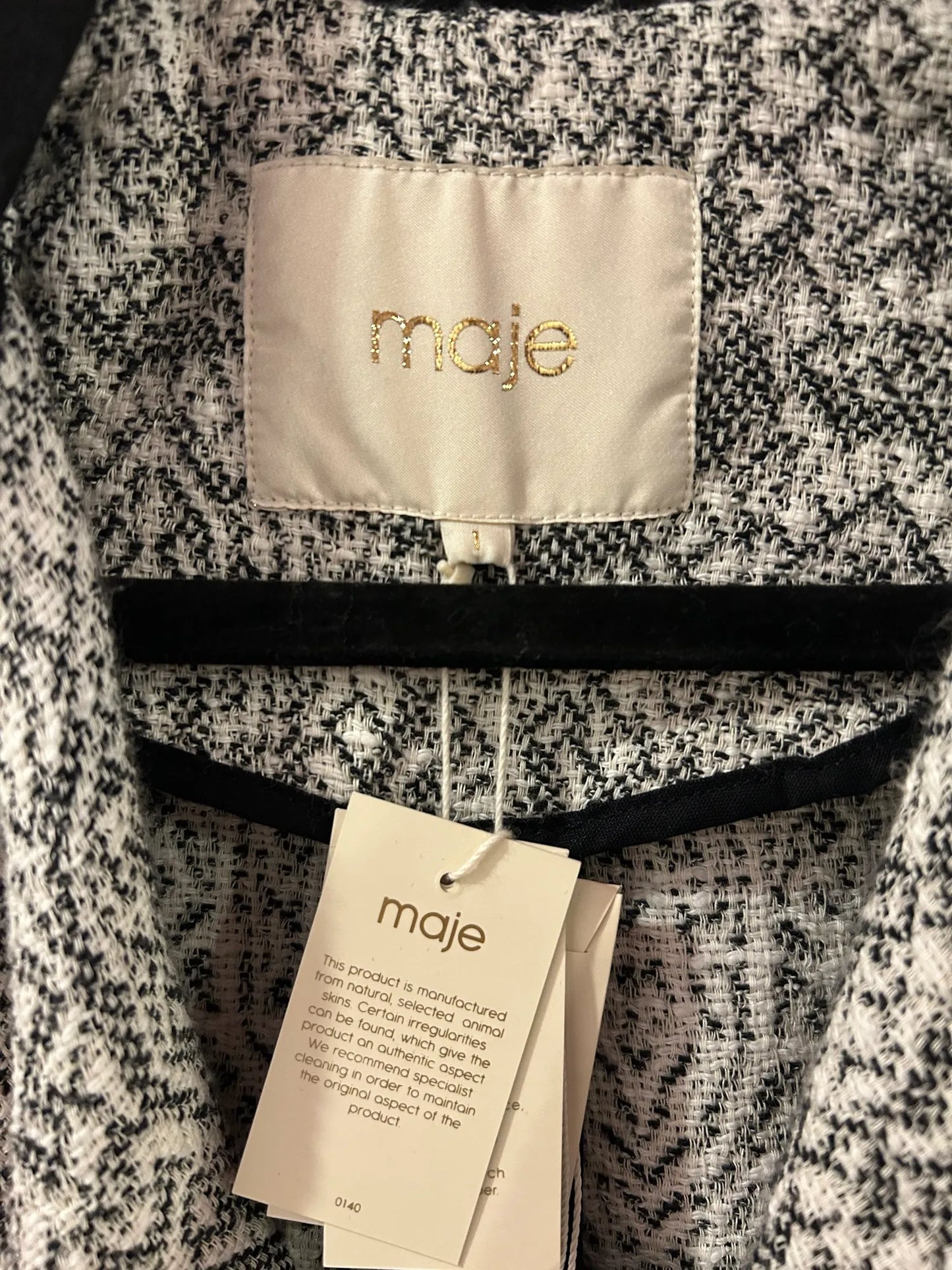 Maje Asymmetrical Jacket UK 8-12