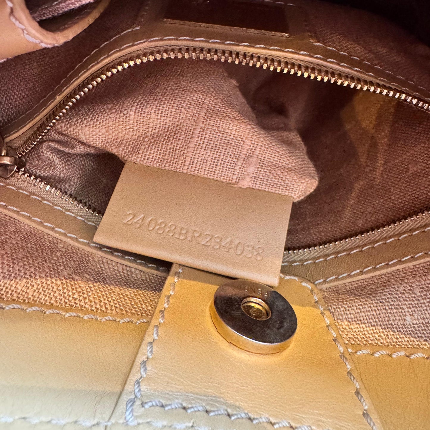 Vintage Fendi Zucca Hobo Bag