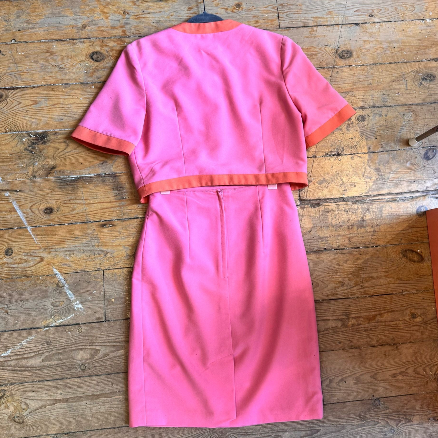 1980’s Fruit Salad Contrast Colour Two Piece UK 10