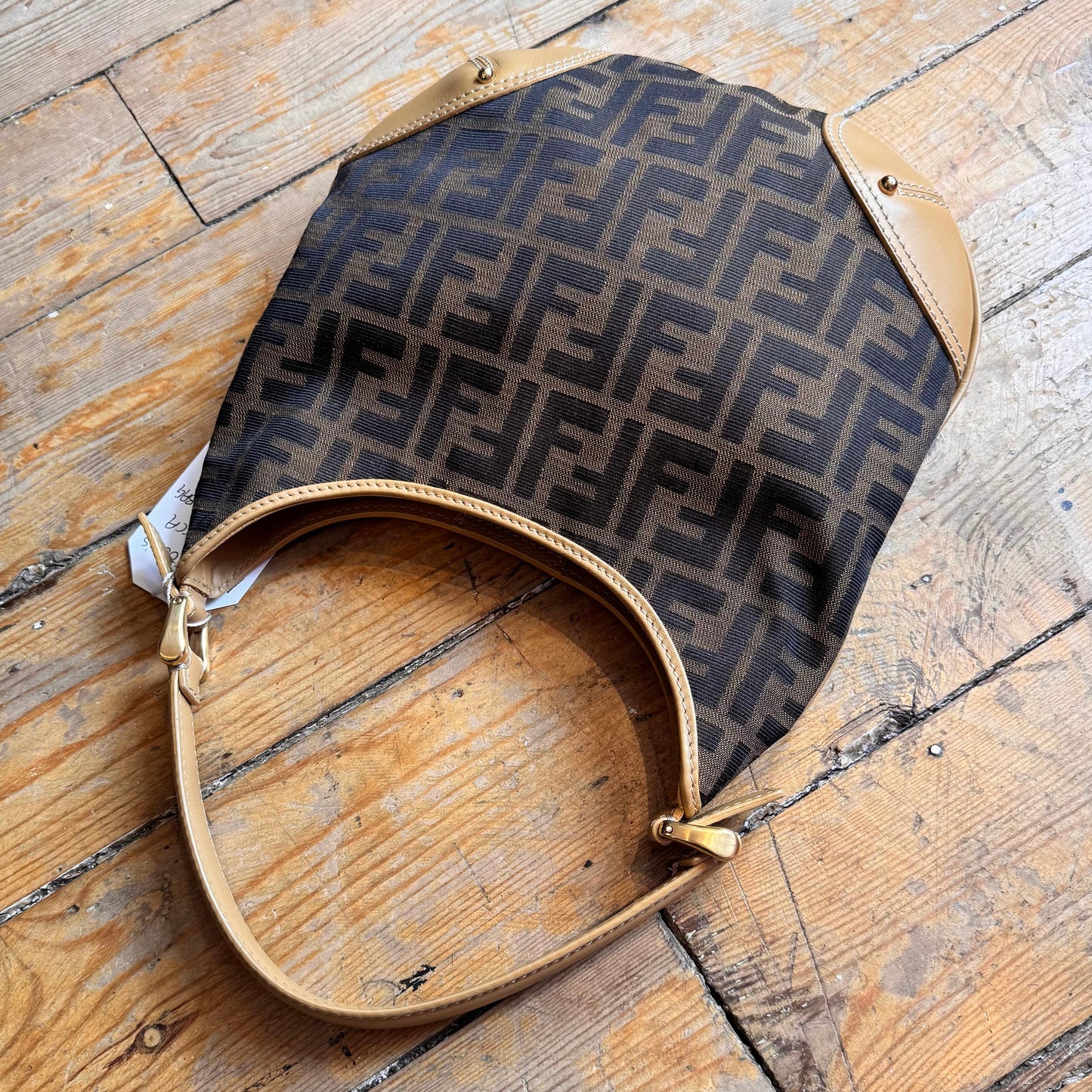 Vintage Fendi Zucca Hobo Bag
