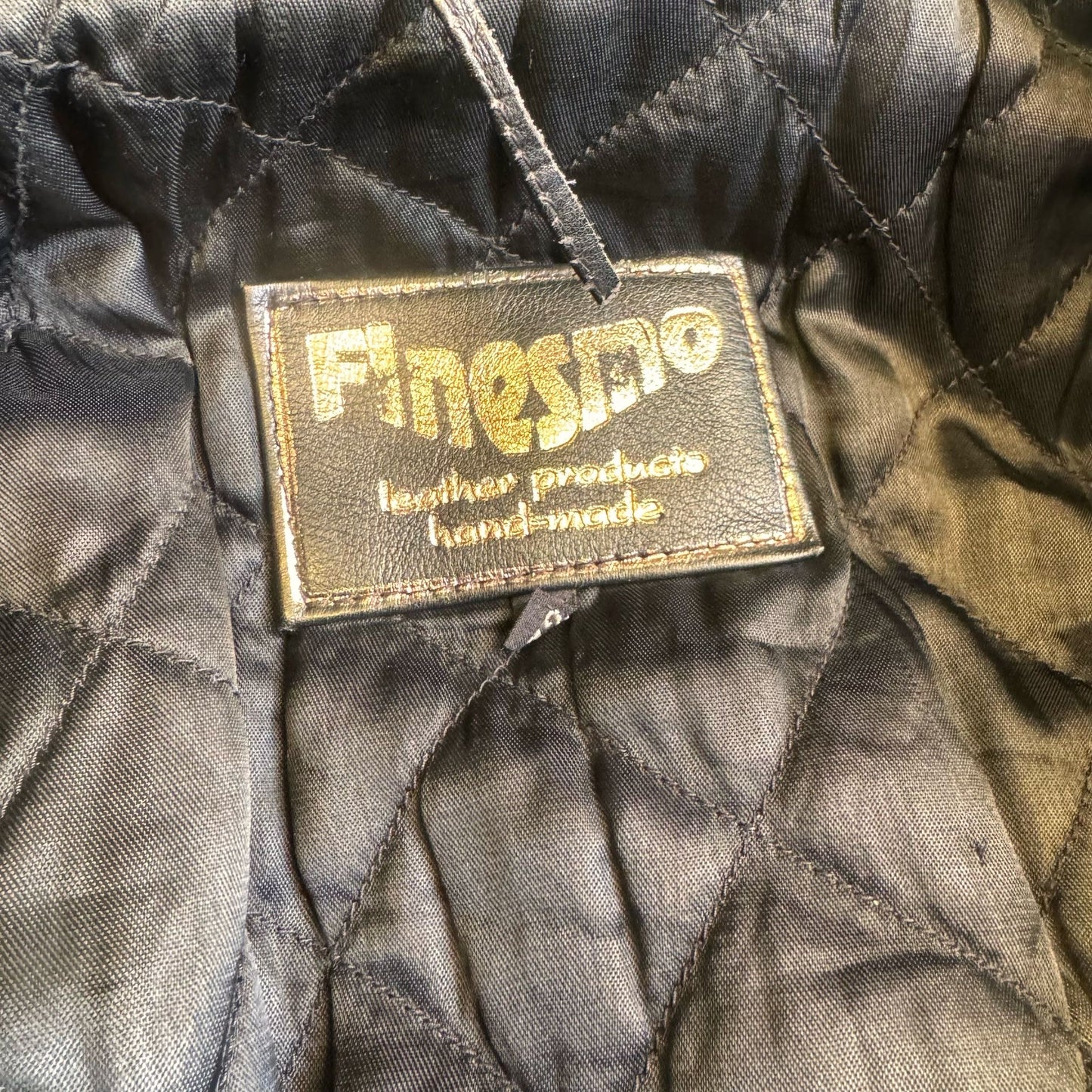 1980’s Finesmo Leather Fringe Biker Jacket Men’s M