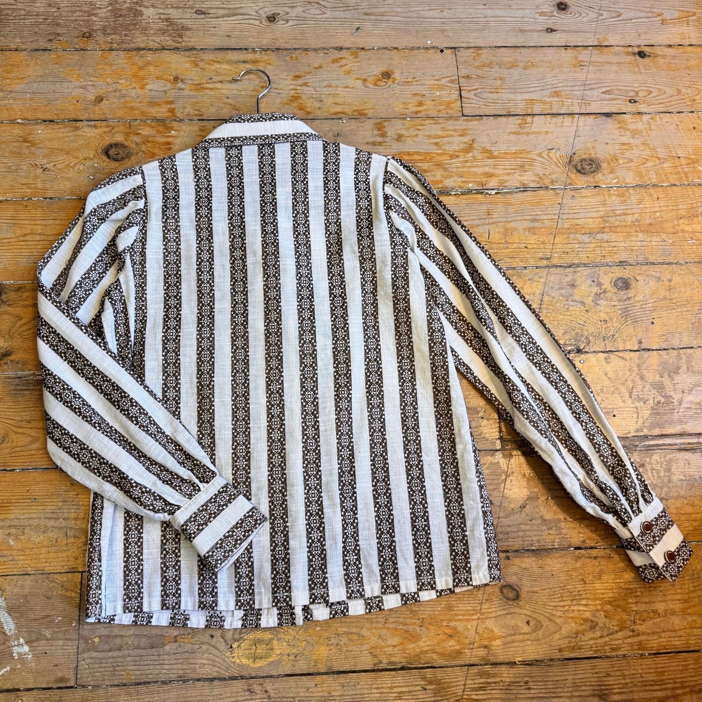 1960’s Textured Stripe Blouse UK 12