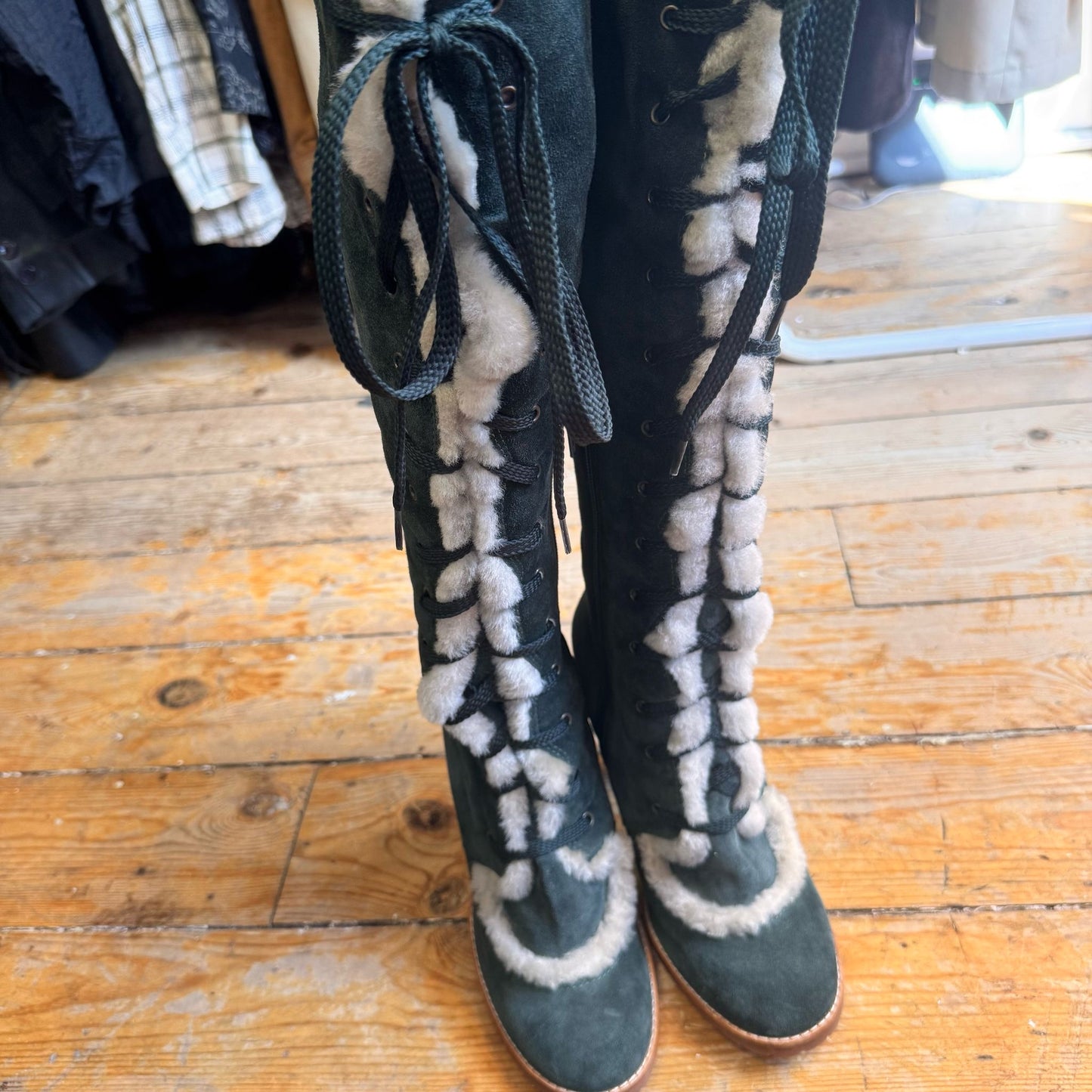 Marc Jacob's 2004 Runway Sheepskin Boots UK 6.5