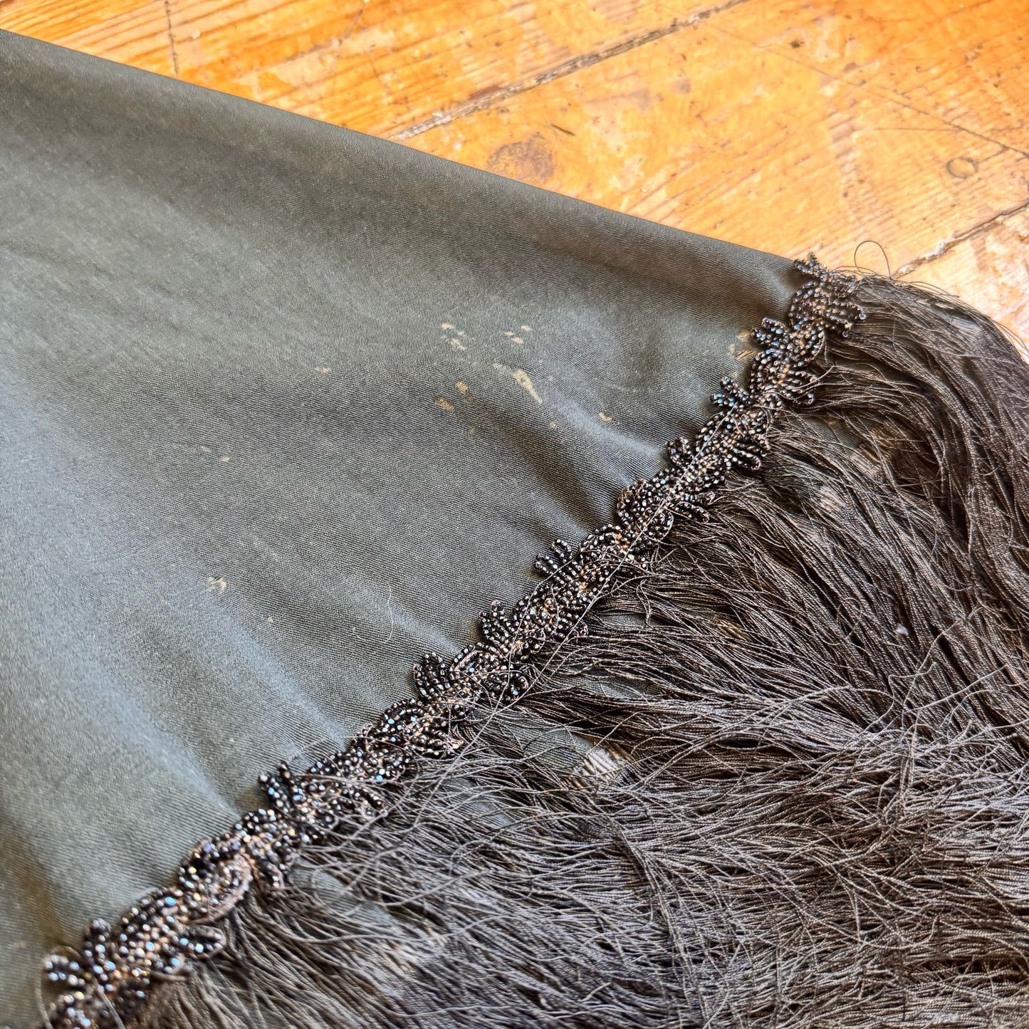 1870’s Victorian Fringe Beaded Cape One Size