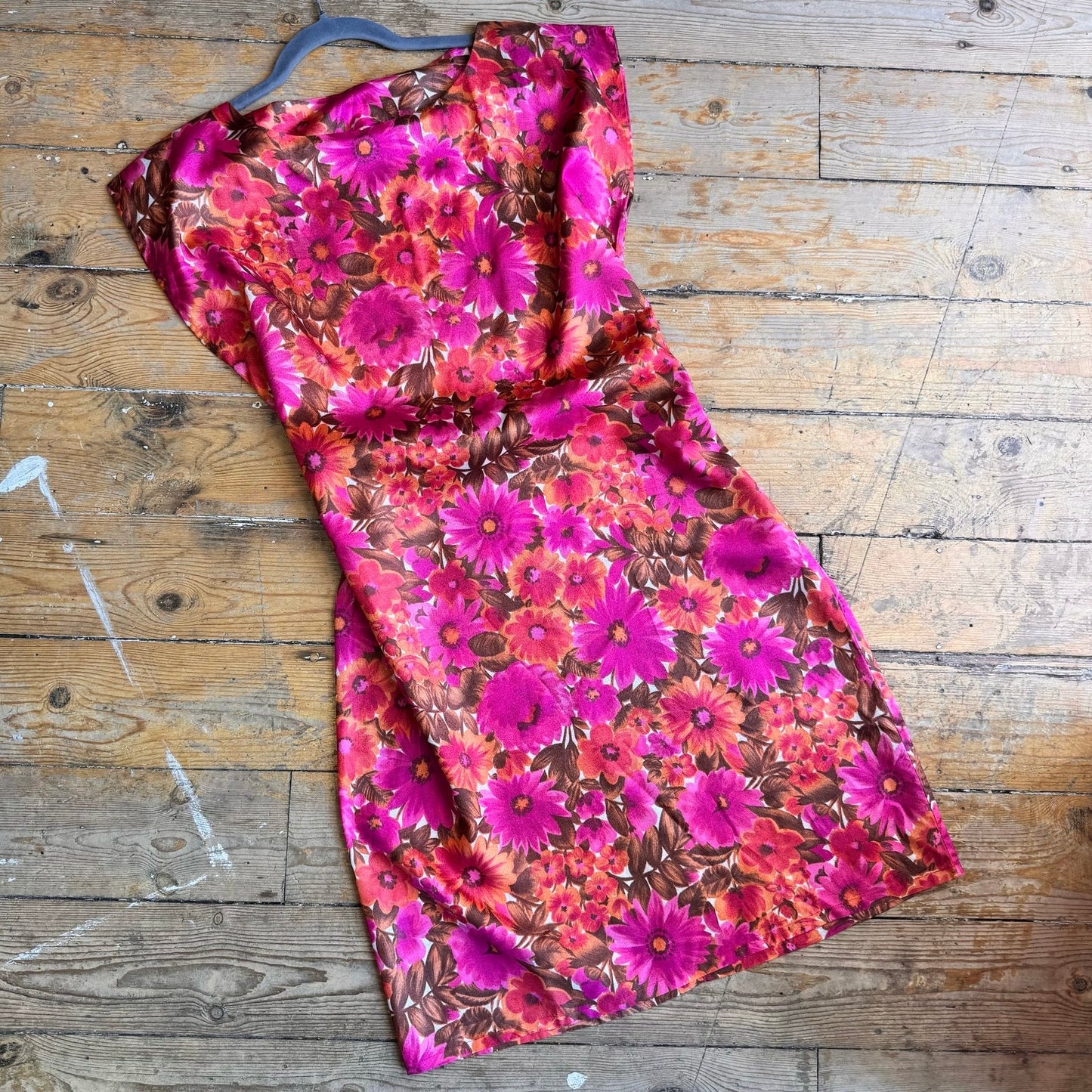 1960’s Floral Shift Dress UK 16