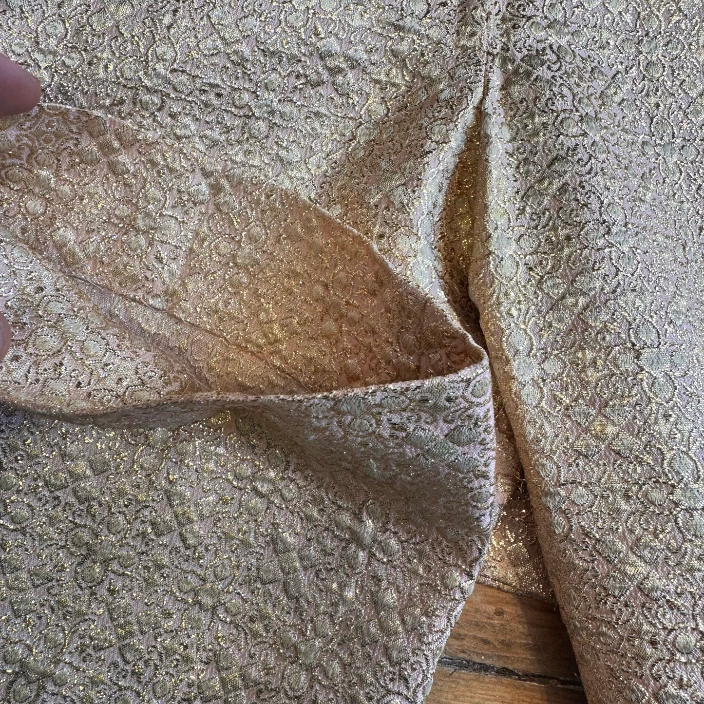 1960’s Simon Ellis Gold Brocade Trouser Suit UK 8