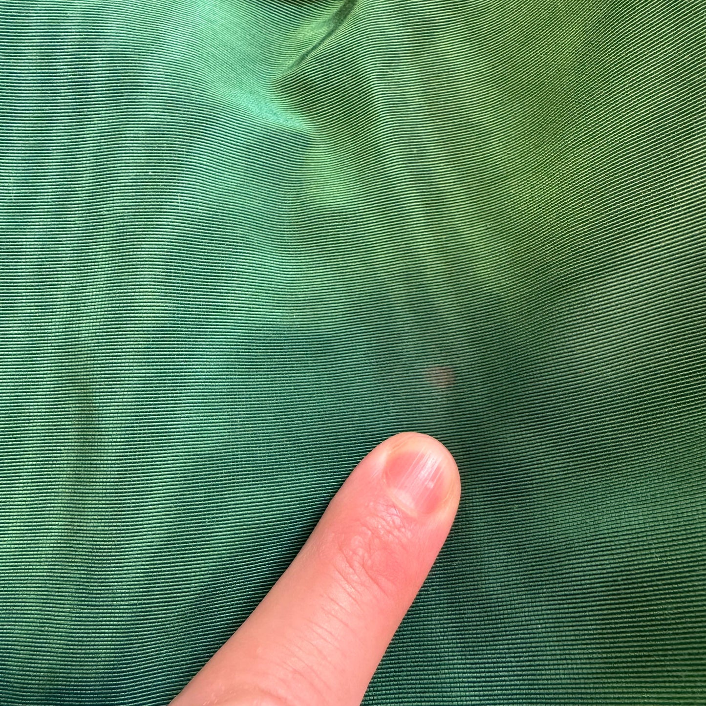 1940’s/ 1950’s Emerald Moiré Silk Full Skirt Dress UK 8