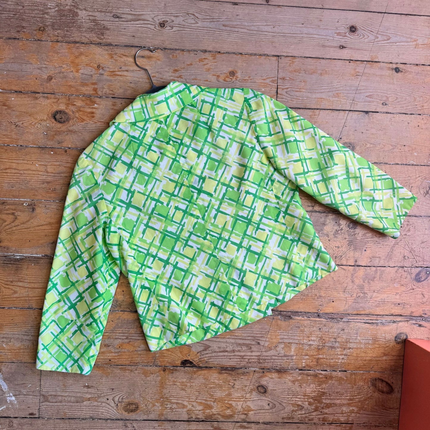 1960’s Ricci Michaels for Harrods Abstract Check Jacket UK 10-12