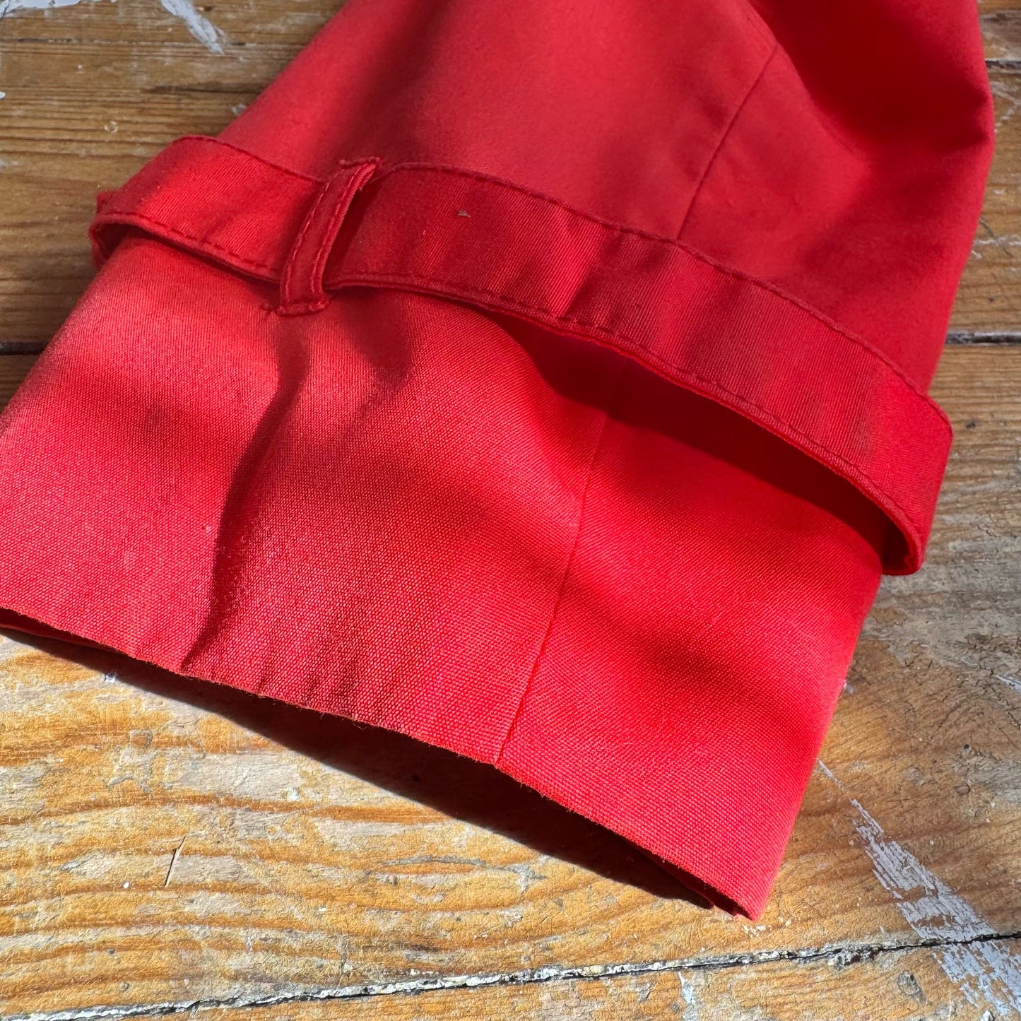 1960’s Bright Red Belted Mac UK 10-12