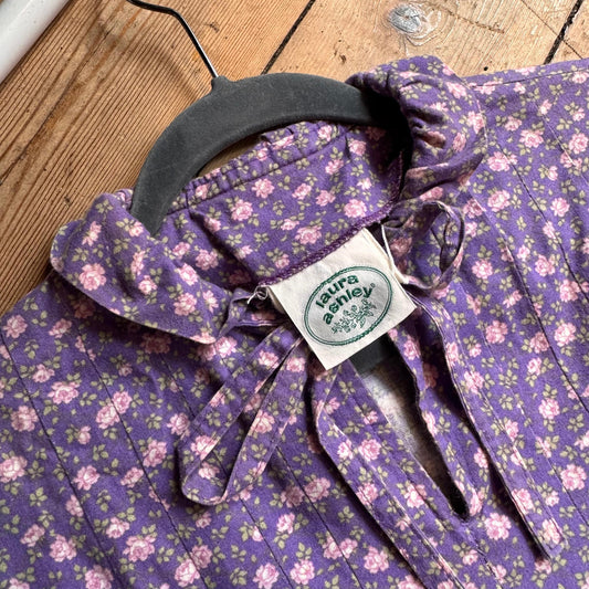 1970’s Laura Ashley Wales Ditsy Floral Dress UK 8