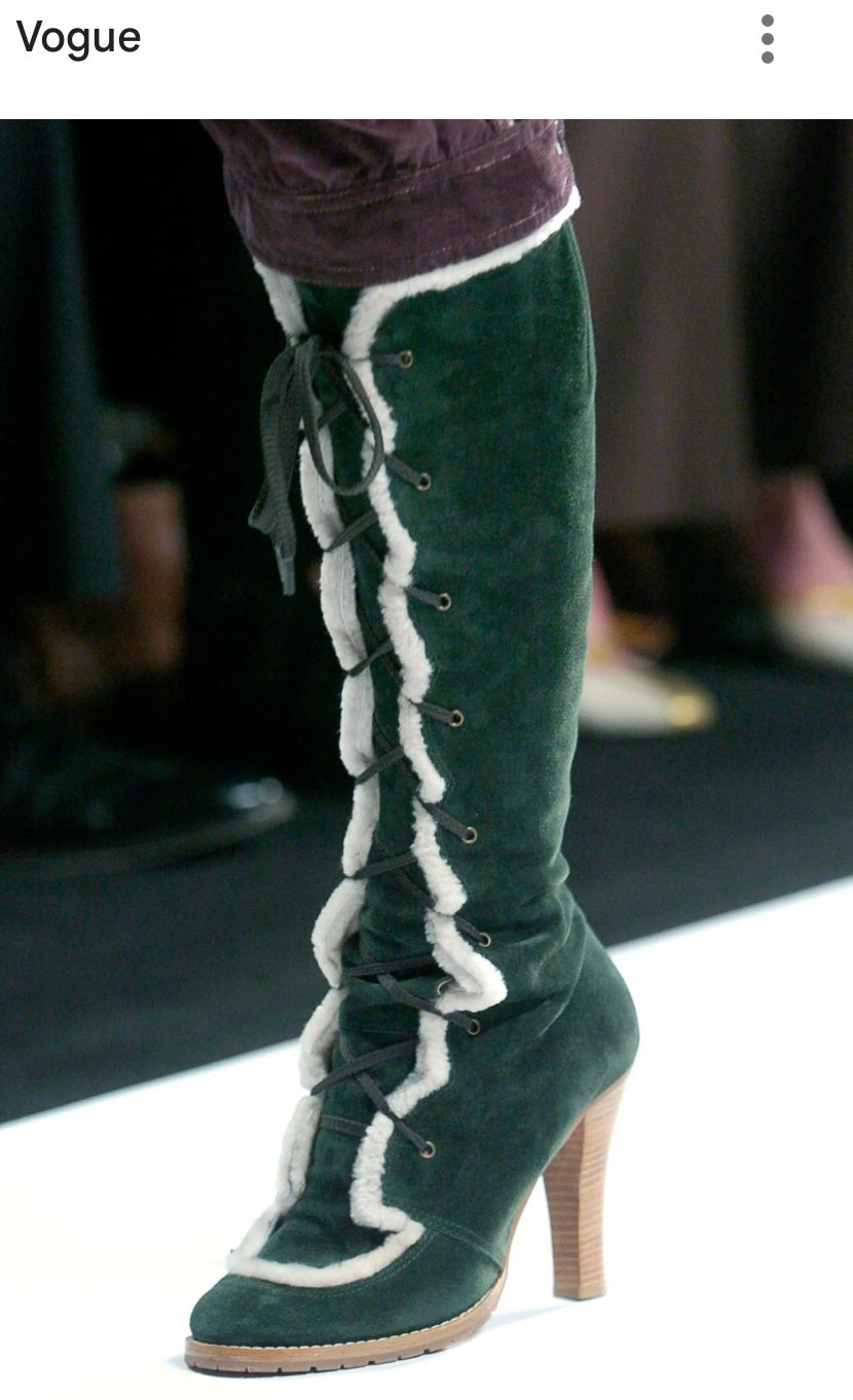 Marc Jacob's 2004 Runway Sheepskin Boots UK 6.5