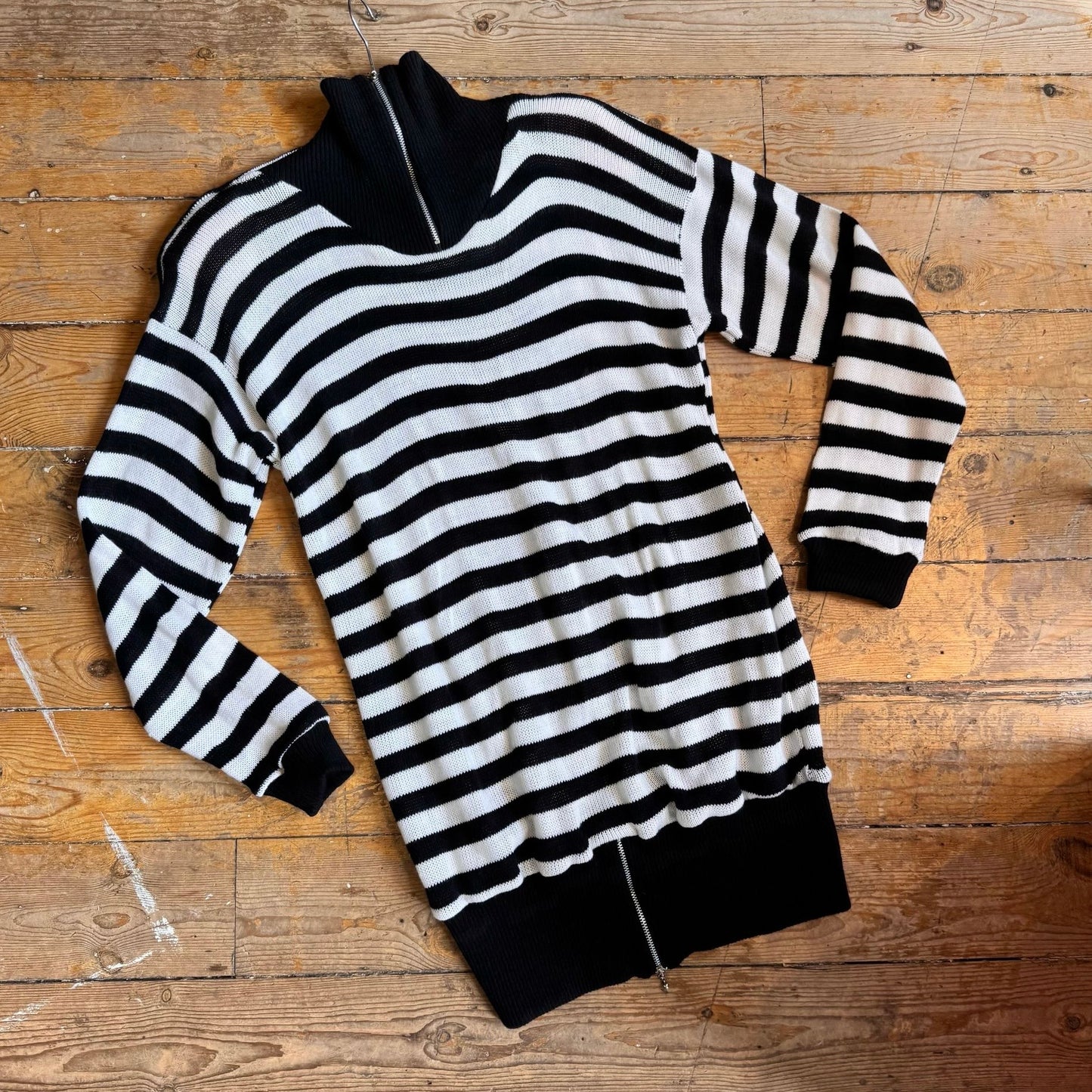 1980’s Punk Stripe Jumper Dress UK One Size