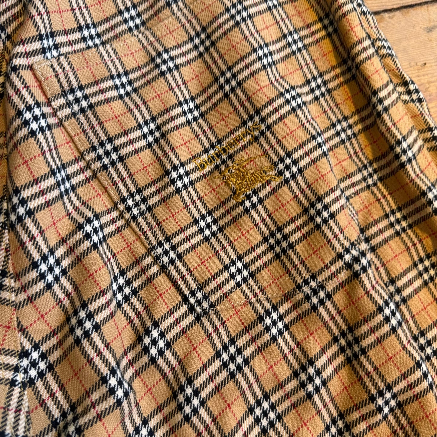 1980’s Burberrys Nova Check High Rise Trousers UK 12