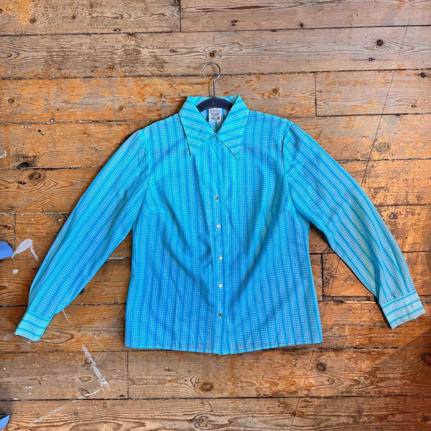 1960’s St Michael Terylene Nylon Blouse UK 12-14