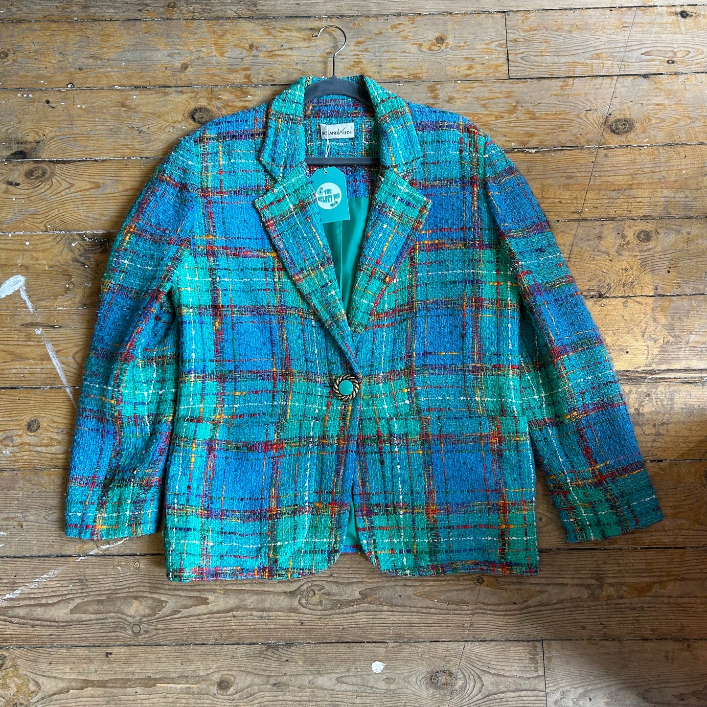 1980’s Roland Klein Tweed Bouclé Jacket UK 16