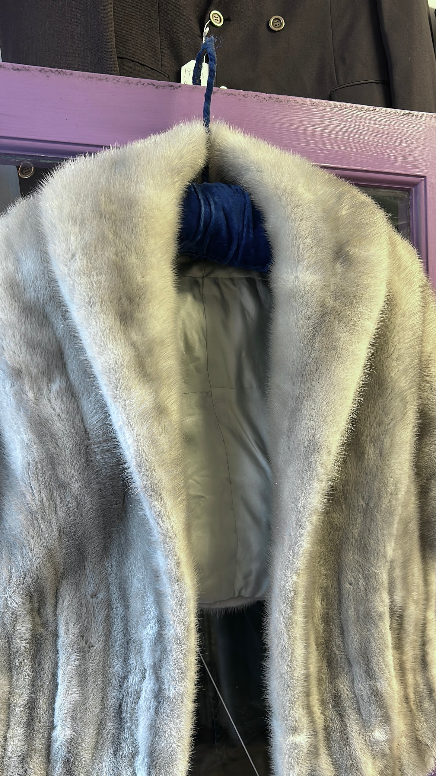 1970’s Rollins Furs Cerulean Mink Fur Cape