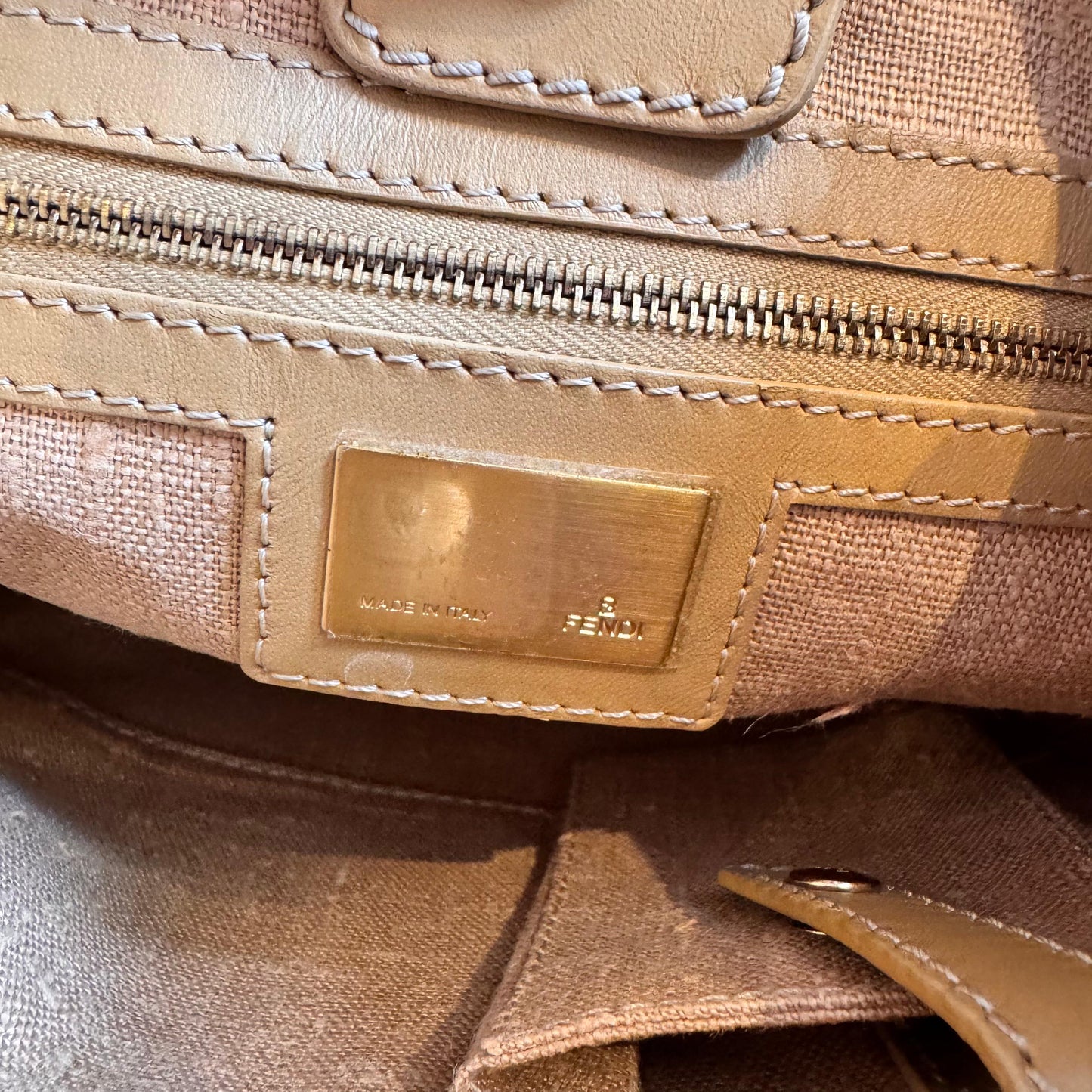 Vintage Fendi Zucca Hobo Bag