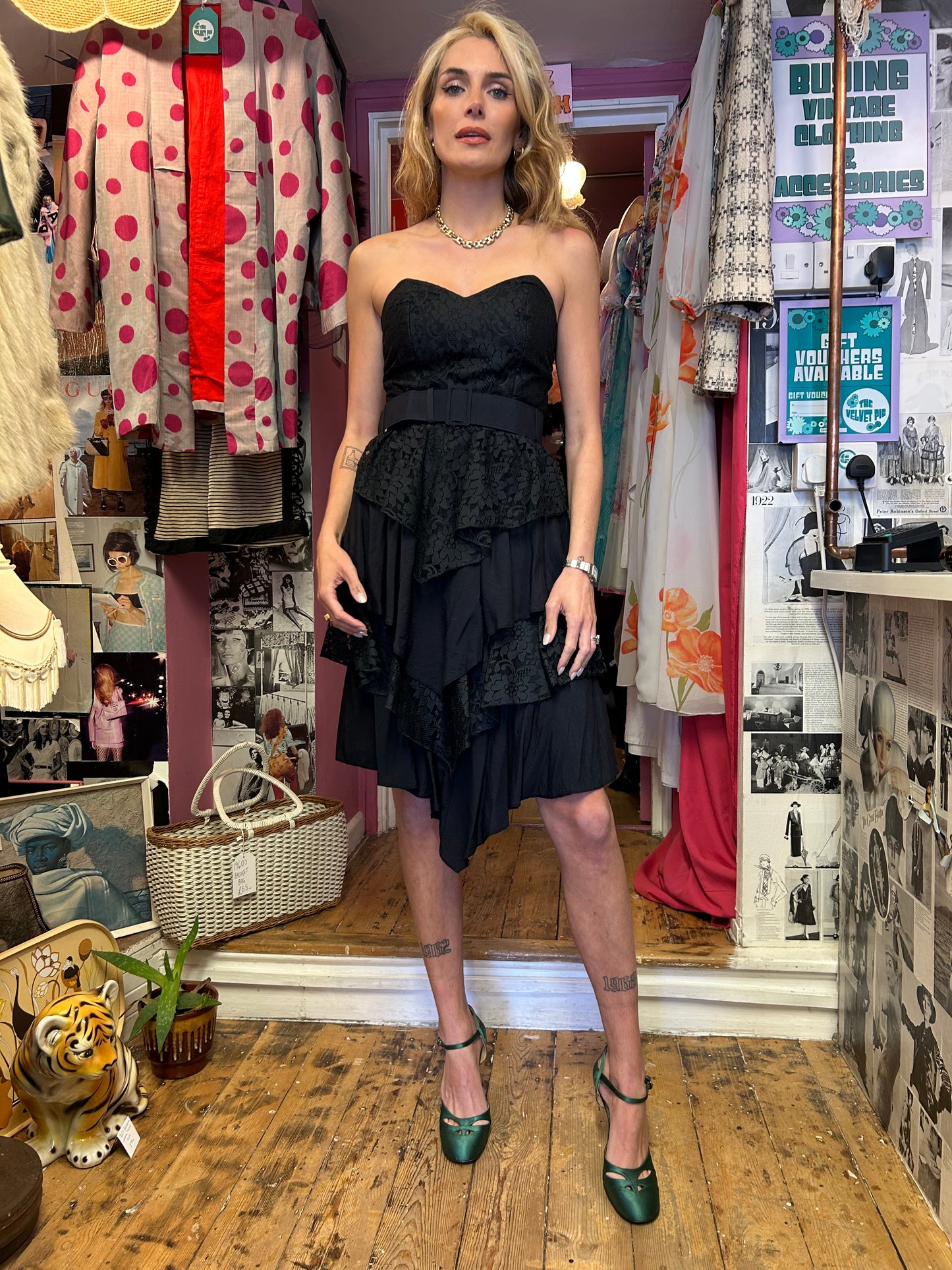 1980’s Lace Rara Dress UK 6-8