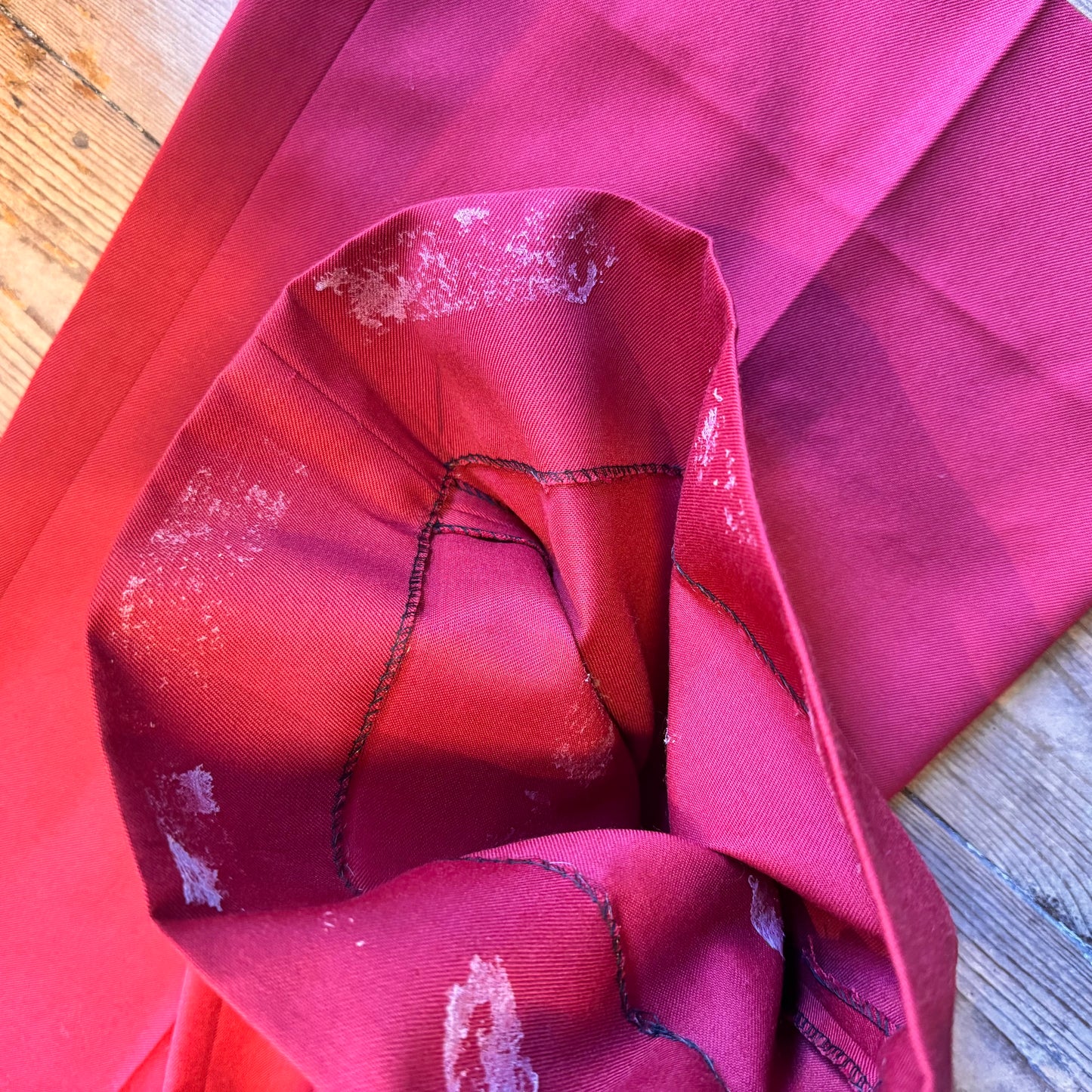 1970’s Vibrant Red Flares Men’s 33” Waist