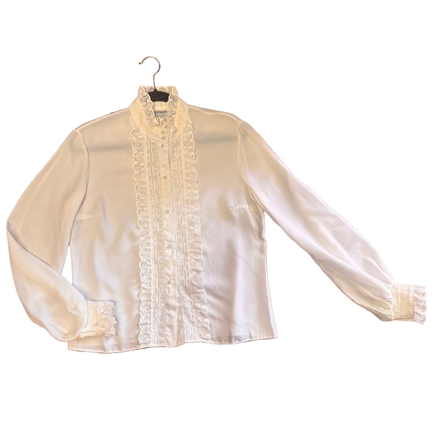1960’s Elsie Whiteley Frilly Blouse UK 12-14