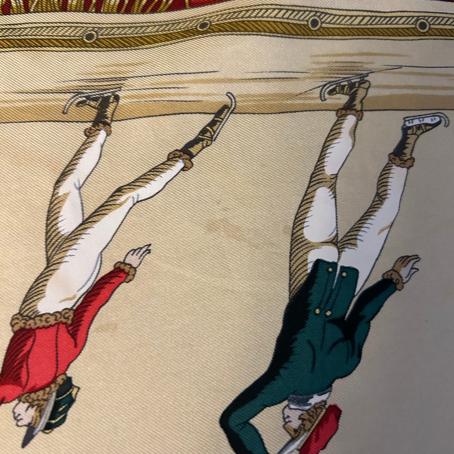 1991 Hermés Les Plaisirs Du Froid 90x90 Silk Scarf