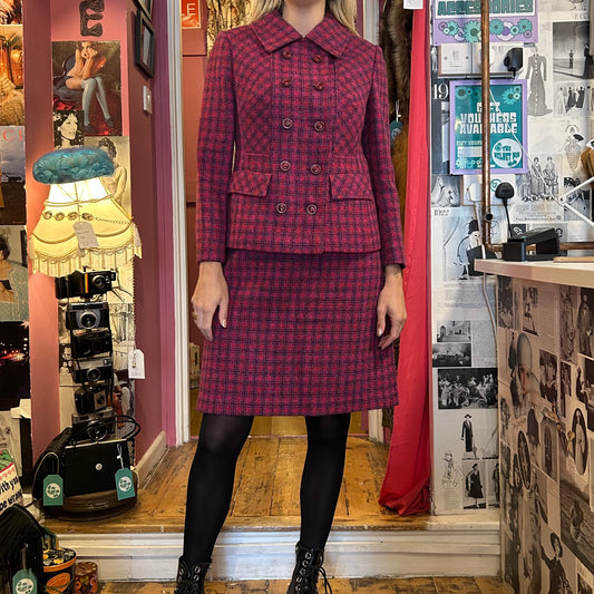 1960’s Bouclé Tweed Skirt Suit UK 12-14