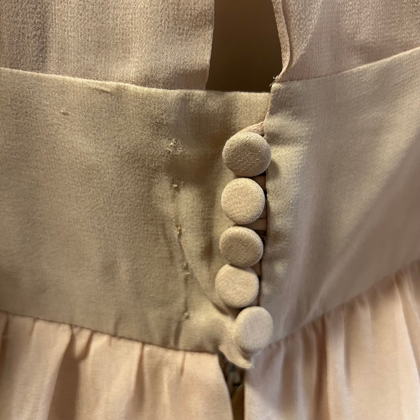 1970’s Gina Fratini Silk Chiffon Cascading Ruffle Gown - UK 10