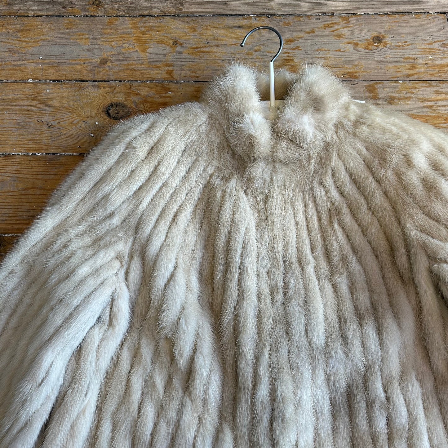 1980’s Blonde Mink Fur Jacket UK 10-12
