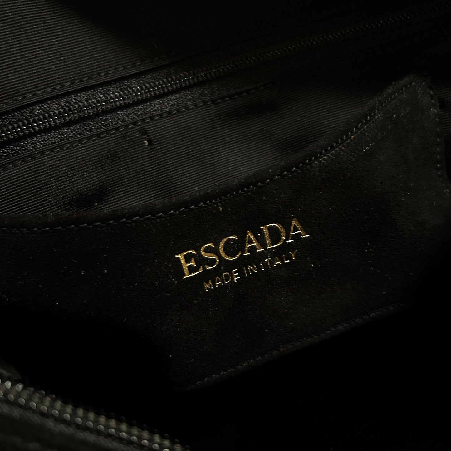 1980’s Escada Suede Embroidered Crossbody Bag