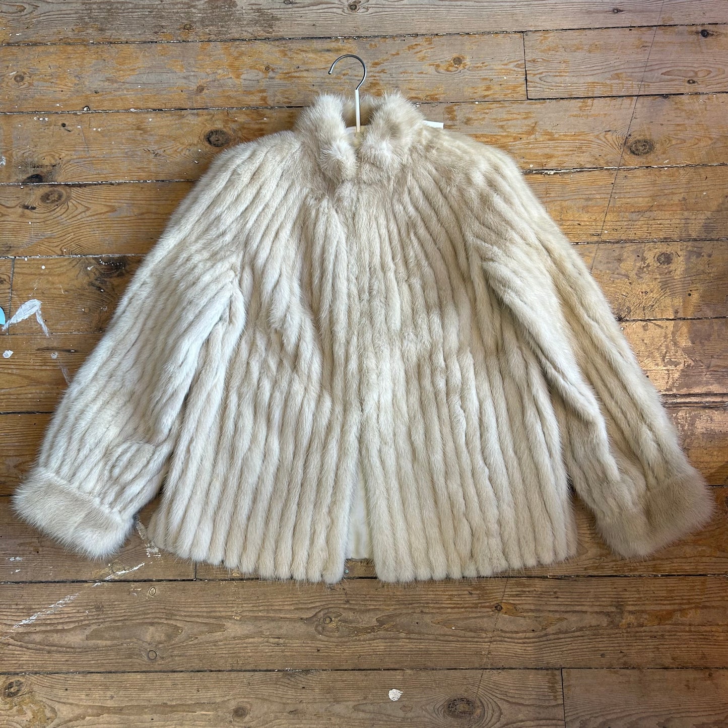 1980’s Blonde Mink Fur Jacket UK 10-12