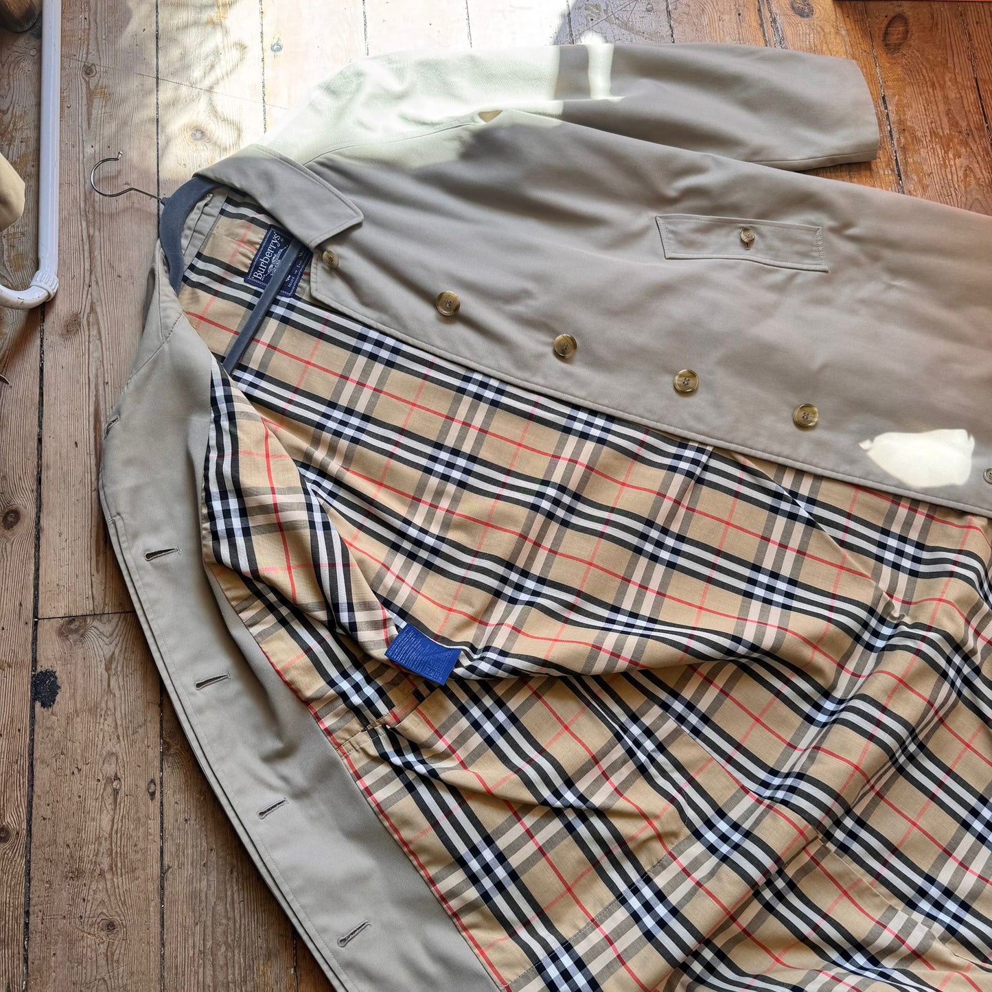 1980’s Burberry’s Nova Check Mac One Size