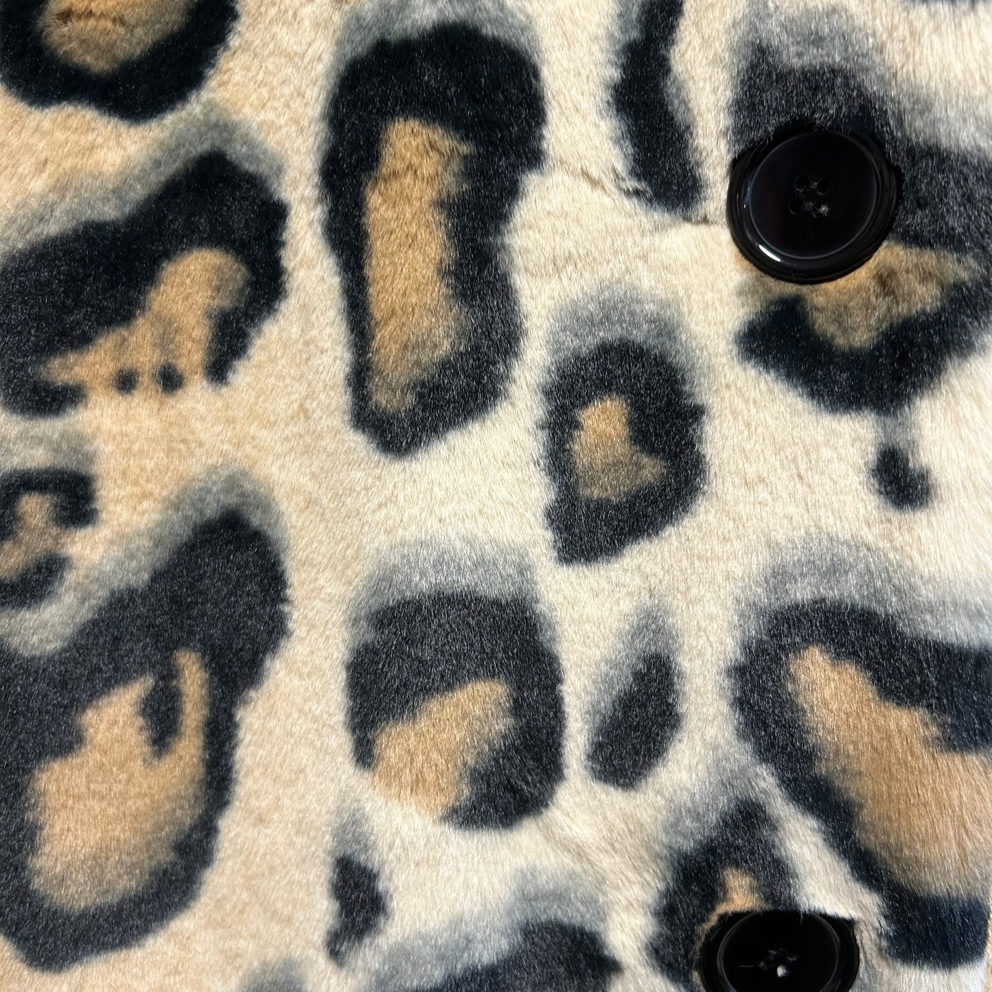1980’s Helene Berman Faux Leopard Fur Coat UK 8