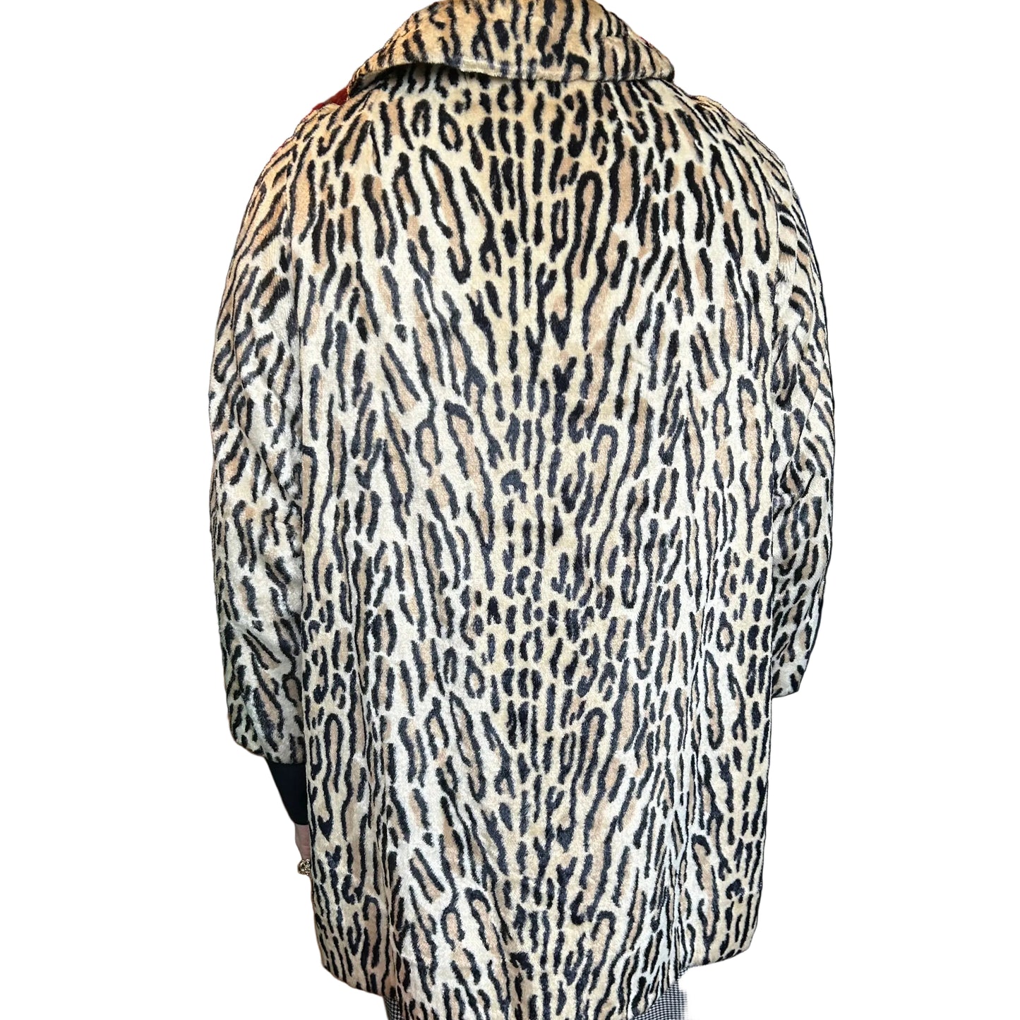 1950’s Faux Ocelot Fur Coat UK 10-14