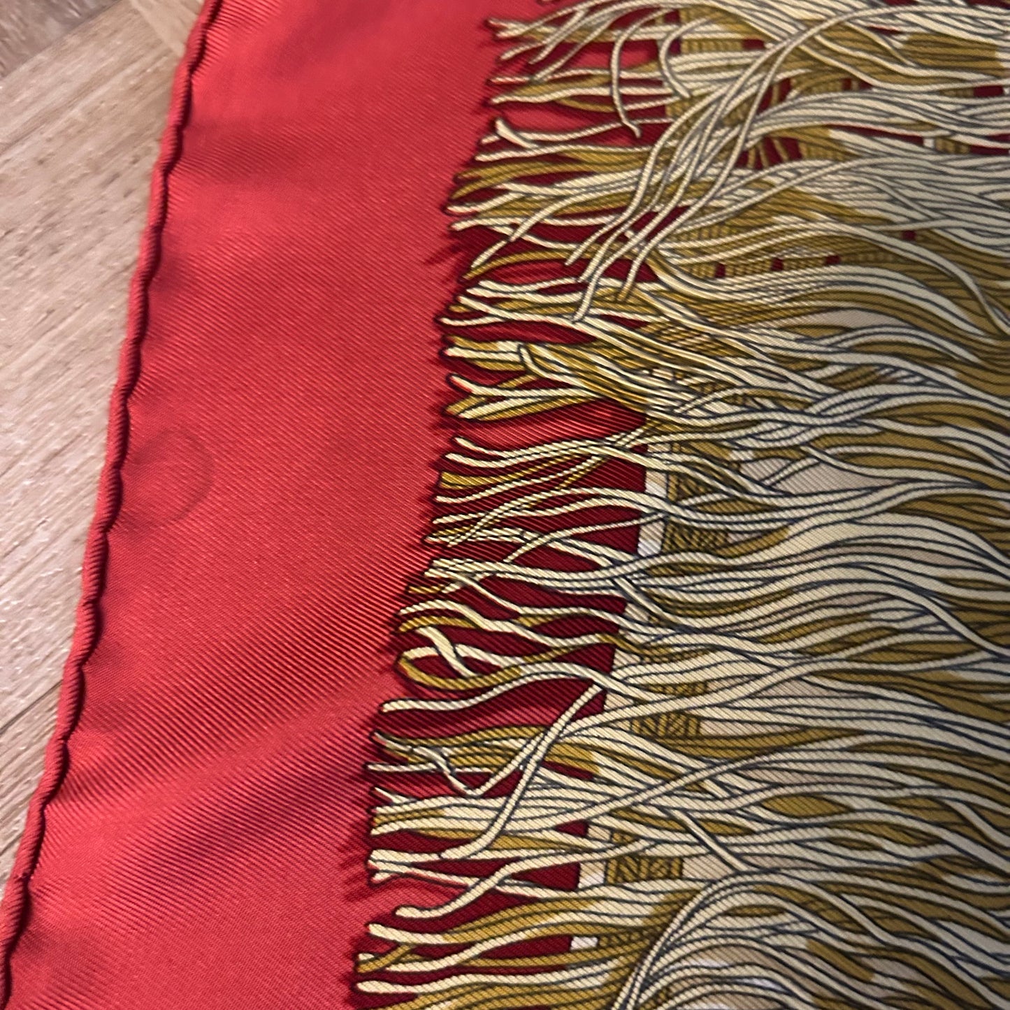 1991 Hermés Les Plaisirs Du Froid 90x90 Silk Scarf