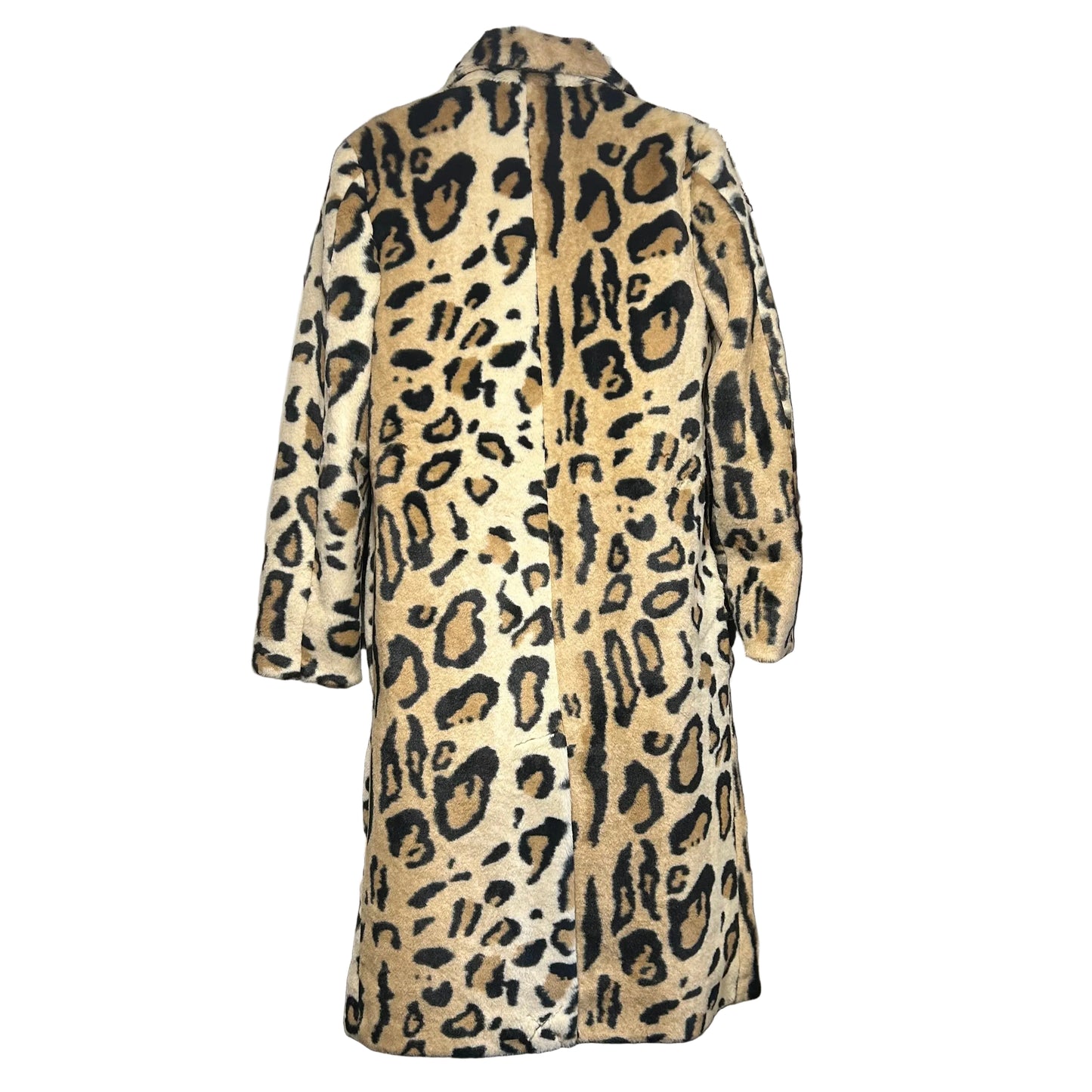 1980’s Helene Berman Faux Leopard Fur Coat UK 8