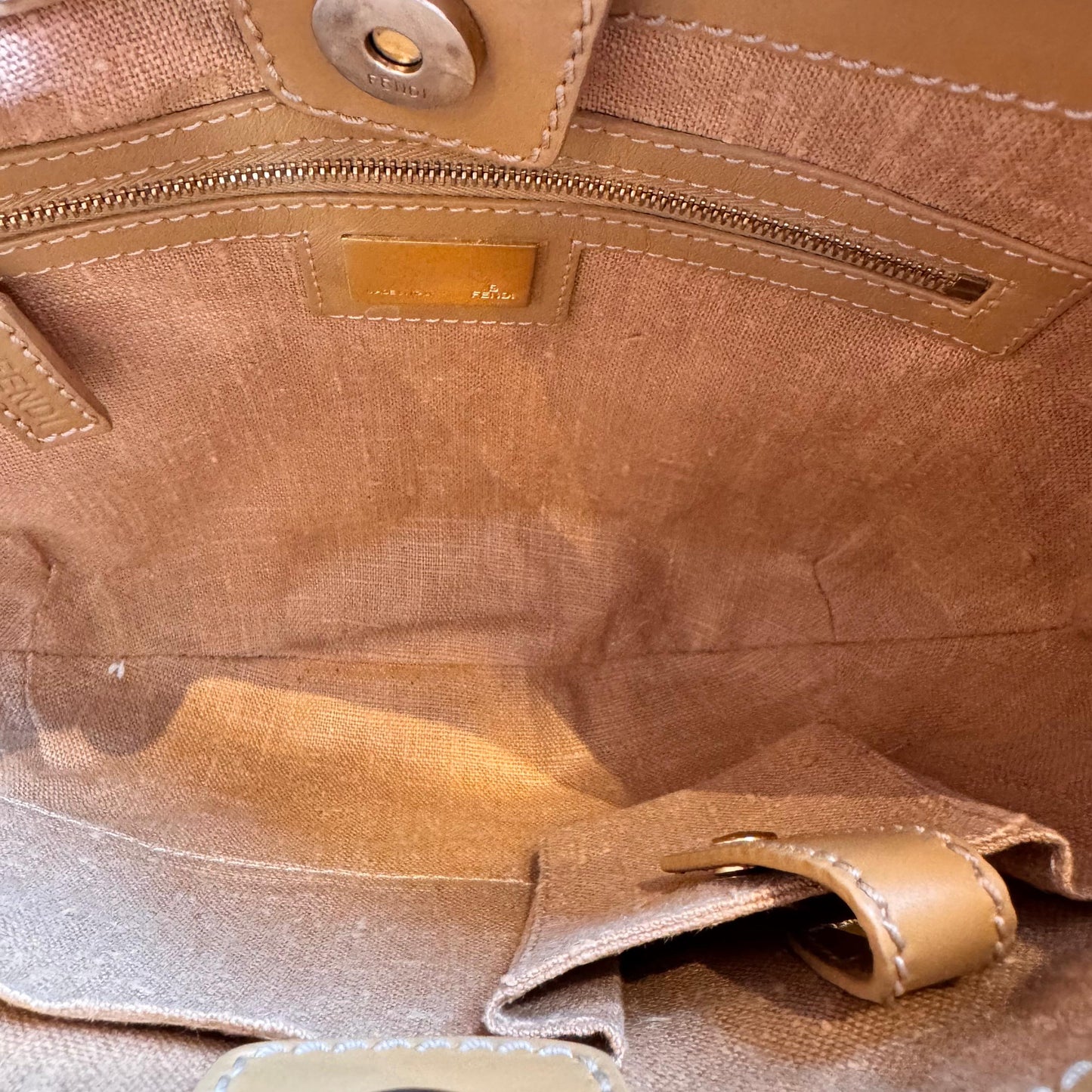 Vintage Fendi Zucca Hobo Bag