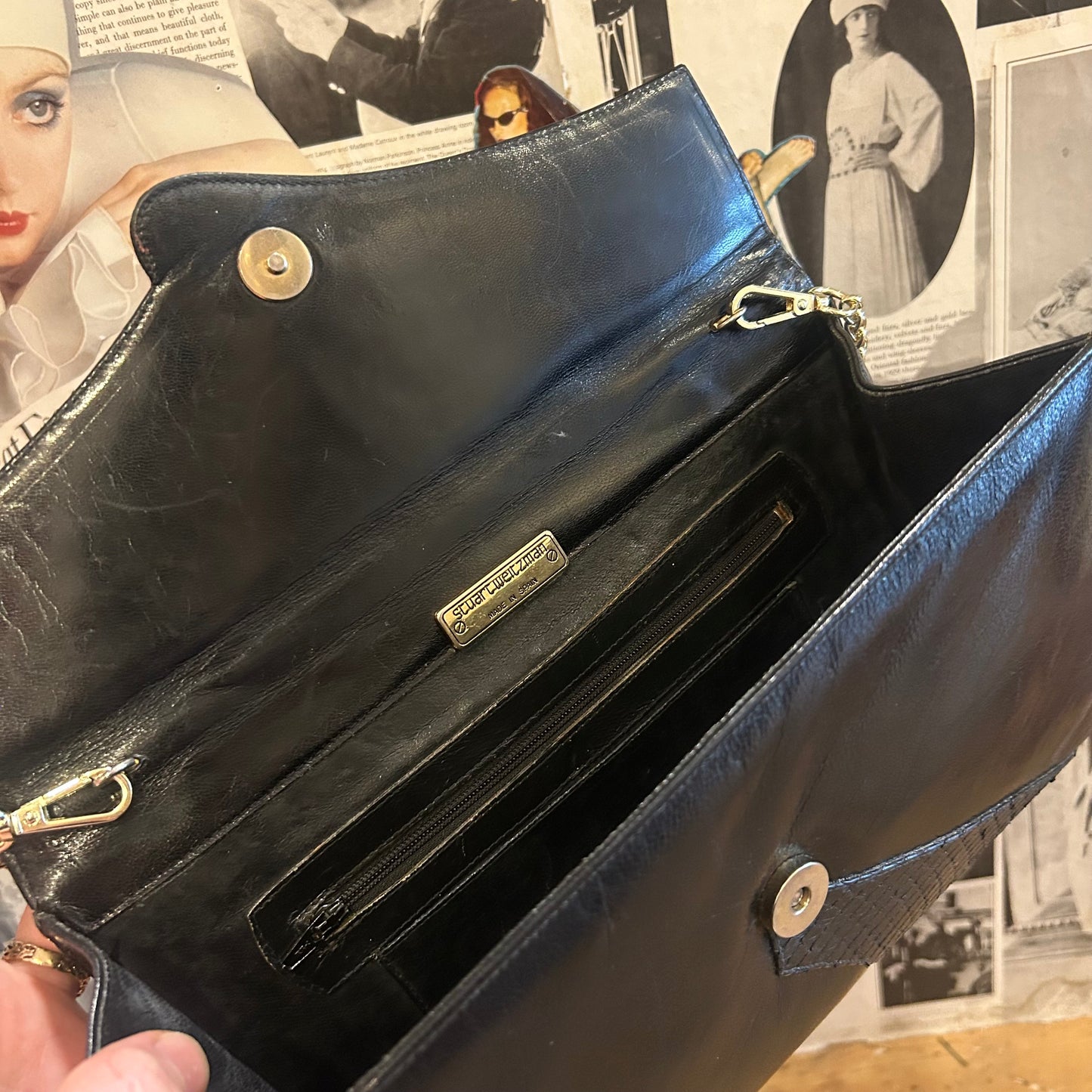 1980’s Stuart Weitzman Leather Crossbody Bag