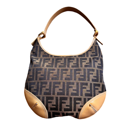 Vintage Fendi Zucca Hobo Bag