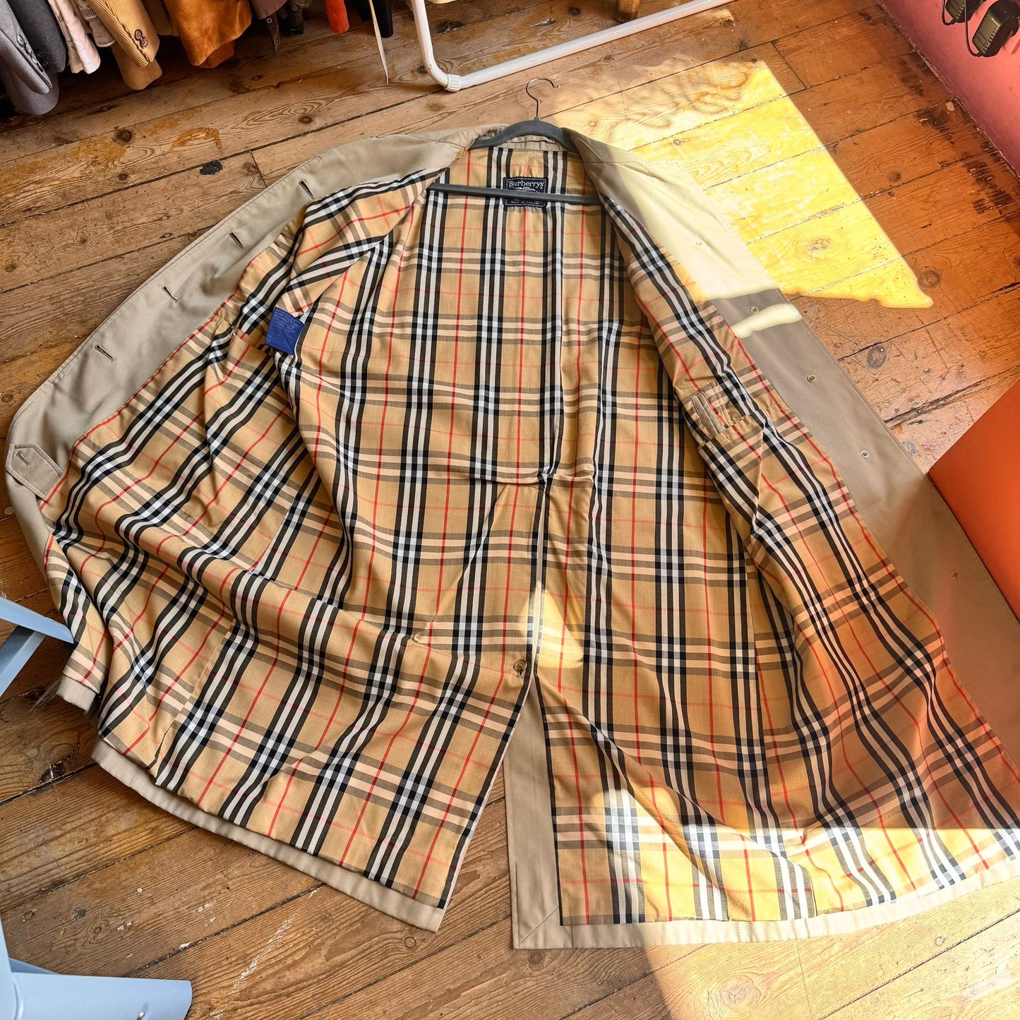 1980’s Burberry’s Nova Check Mac One Size