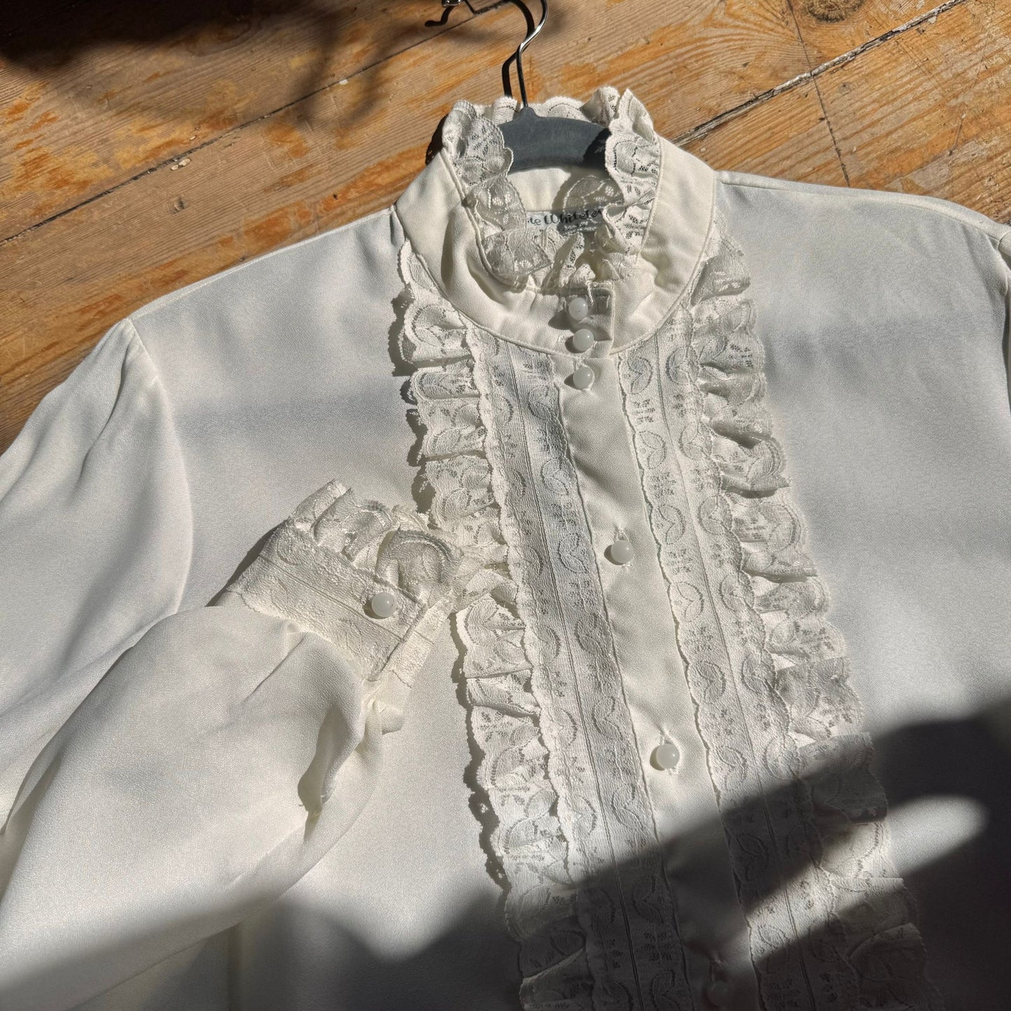 1960’s Elsie Whiteley Frilly Blouse UK 12-14